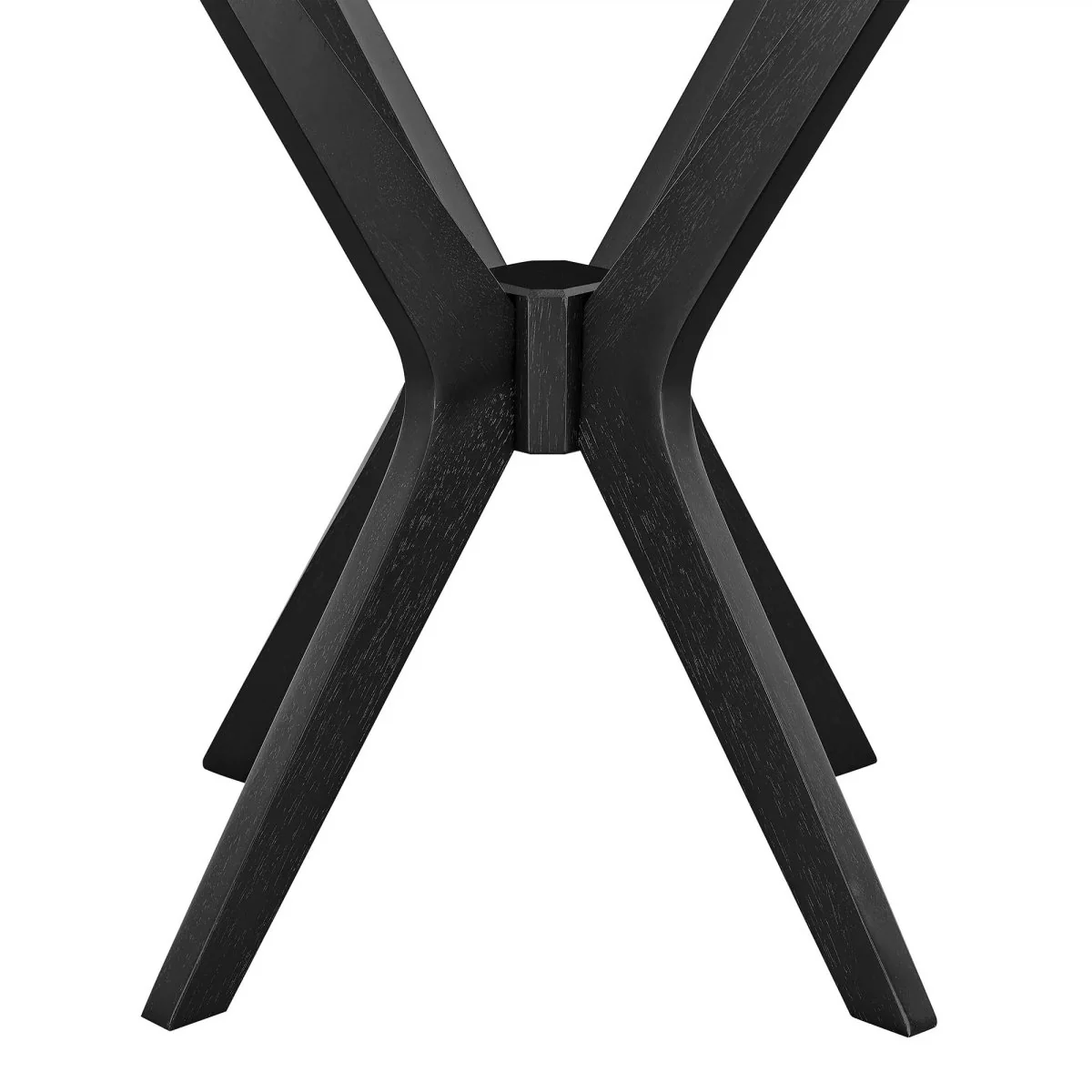 Round Wood Side Table with Intersecting Base – 24 Inch - Image 14