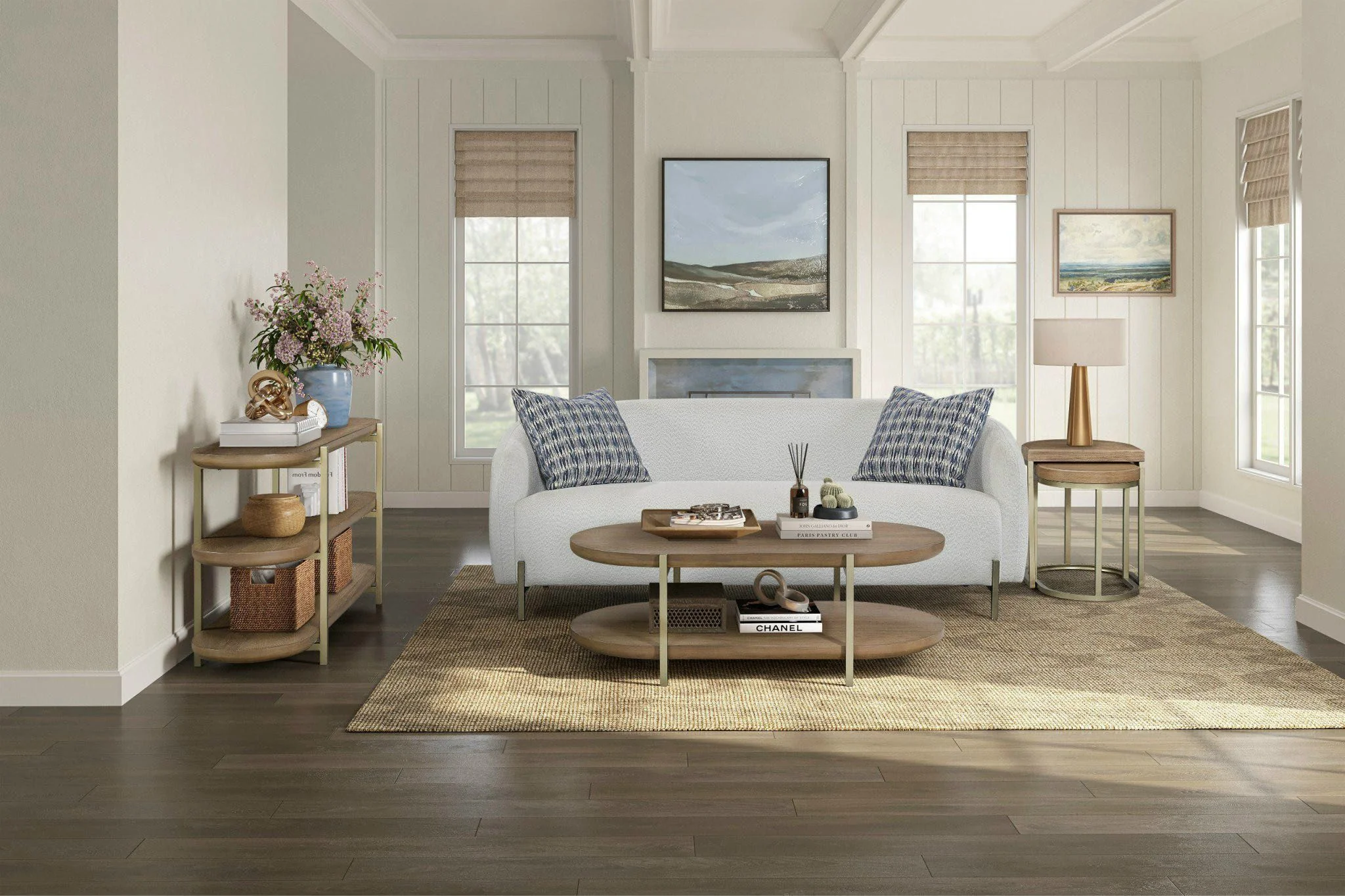 Rounded Sofa - White - Image 3