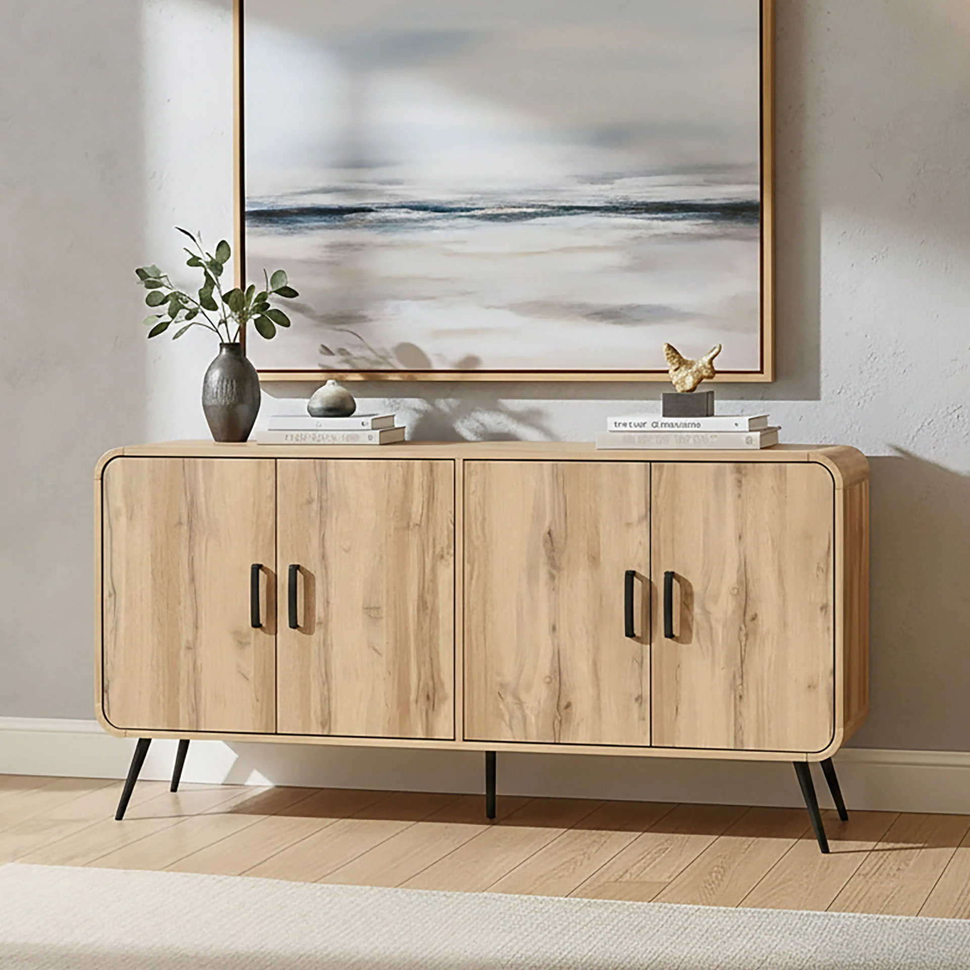 Rowan - 63" Sideboard/TV Console - Natural - Image 4