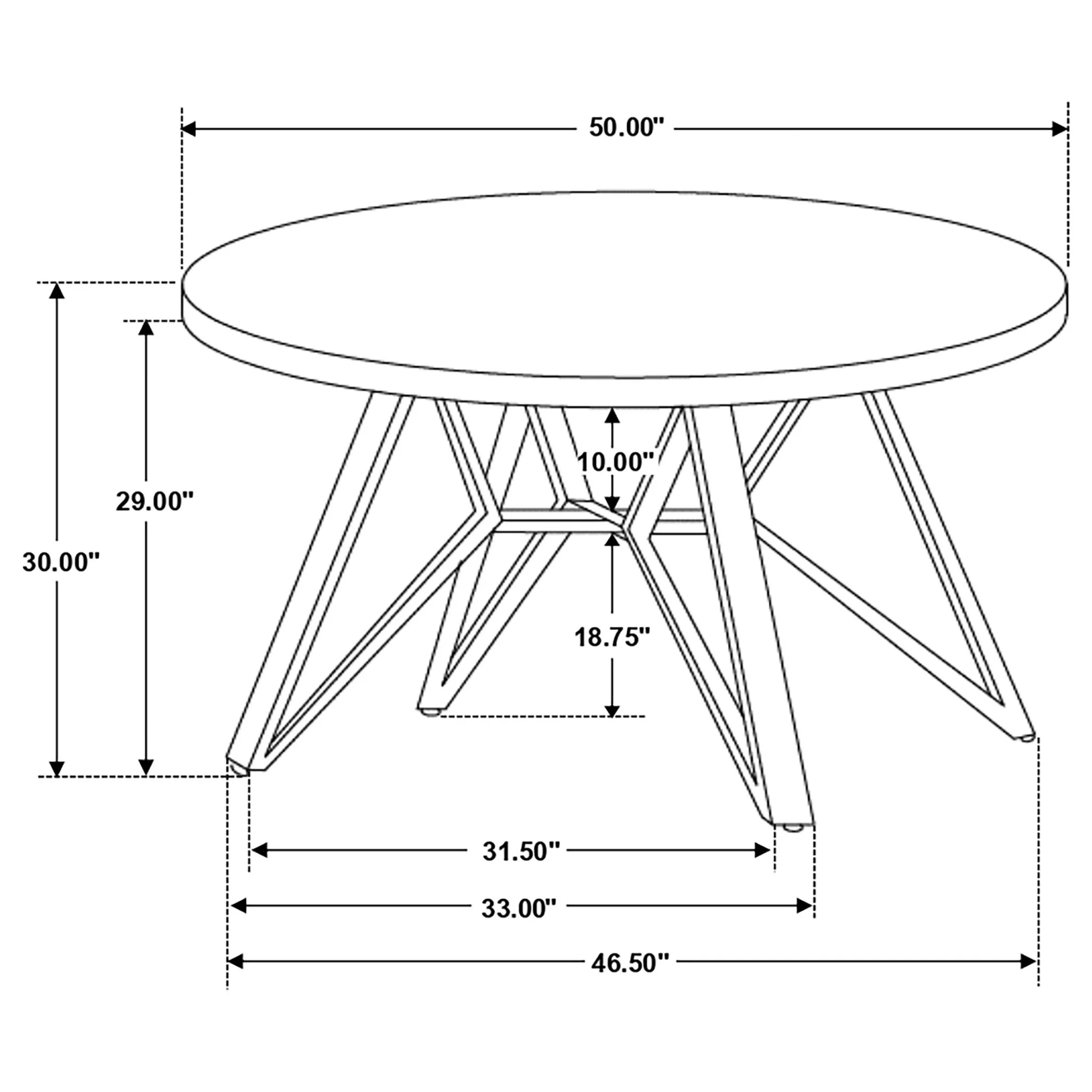 Royceton - Top Dining Table Industrial Round Dining Table - Gray / Black - Image 2
