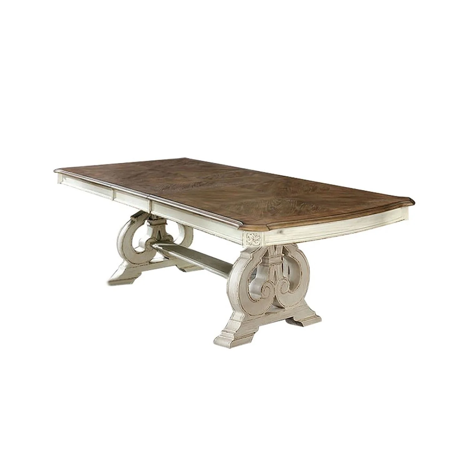 Rustic Dining Set With Table And Upholstered Chairs - Image 2