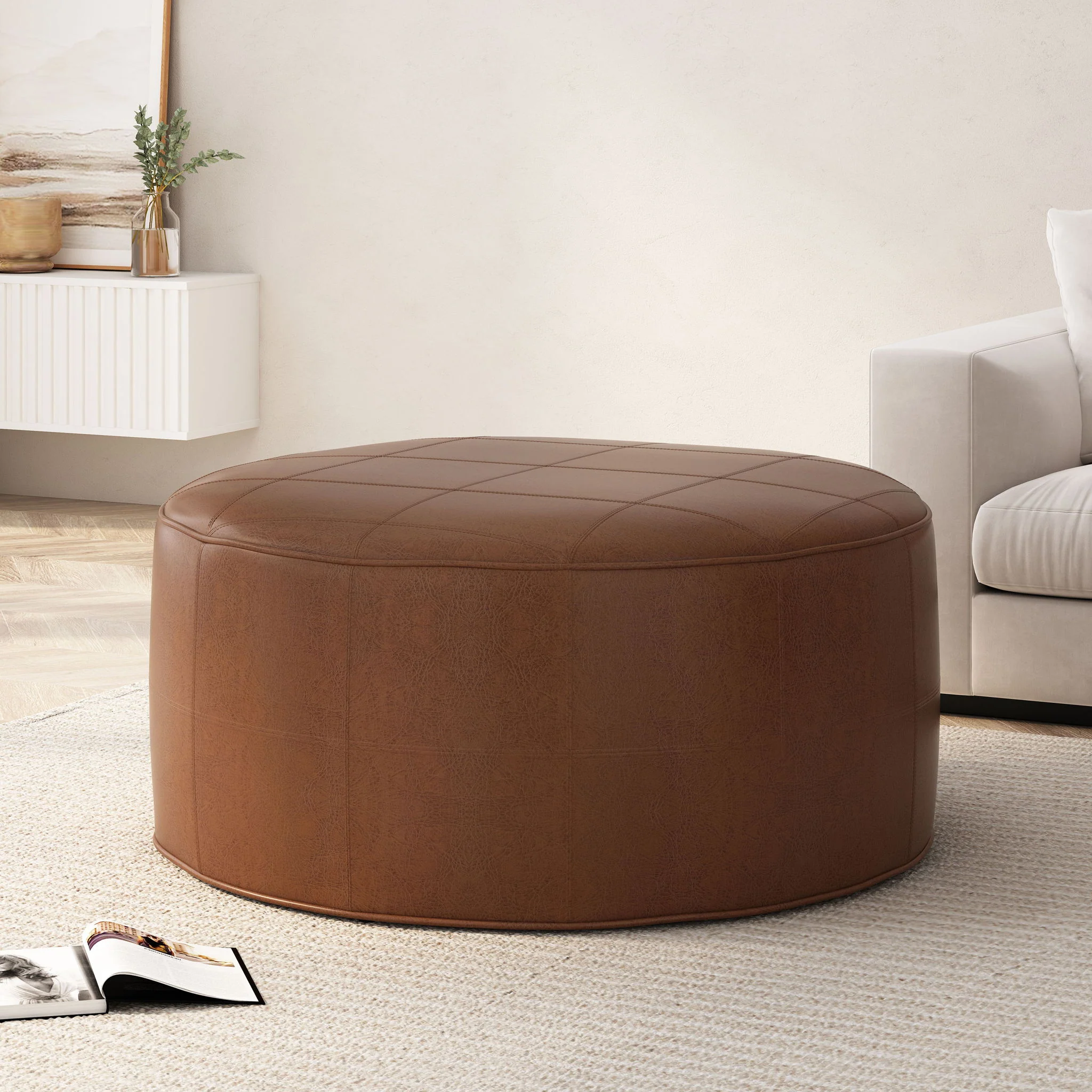 Rustic Style Ottoman - Image 9