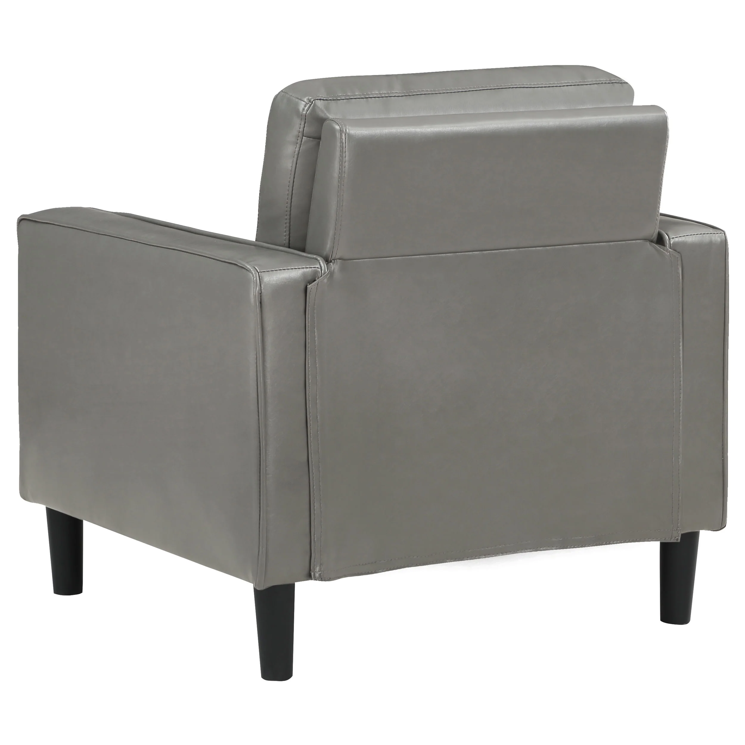 Ruth Upholstered Track Arm Accent Chair Grey - Image 9