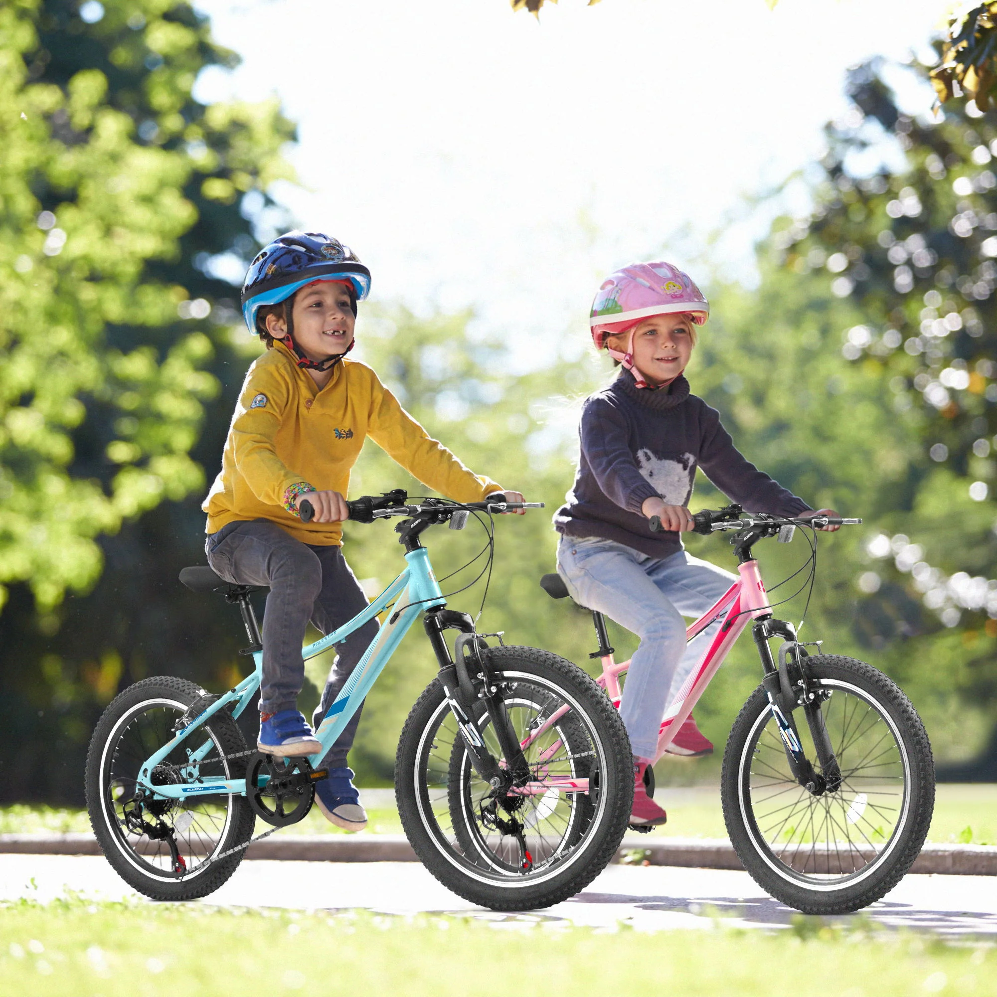 S20101 20" Kids' Bike, Boys Girls Mountain Bike Ages 8-12, 7 Speed Teenager Children Kids' Bicycles, Front Suspension Disc Brake Rear V-Brake, High Steel Frame - Image 30