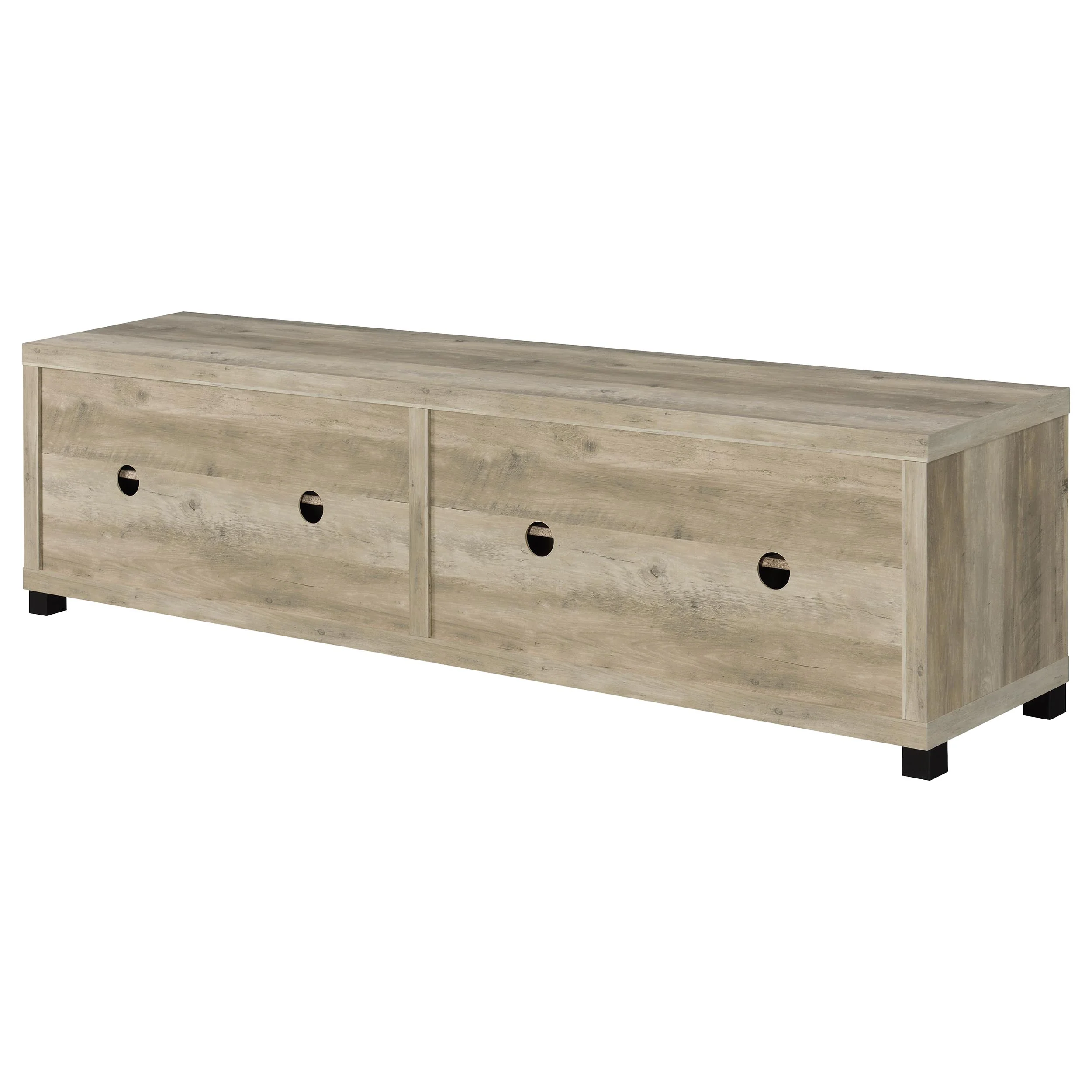 Sachin 3-Piece 79-Inch TV Entertainment Center Antique Pine - Image 17