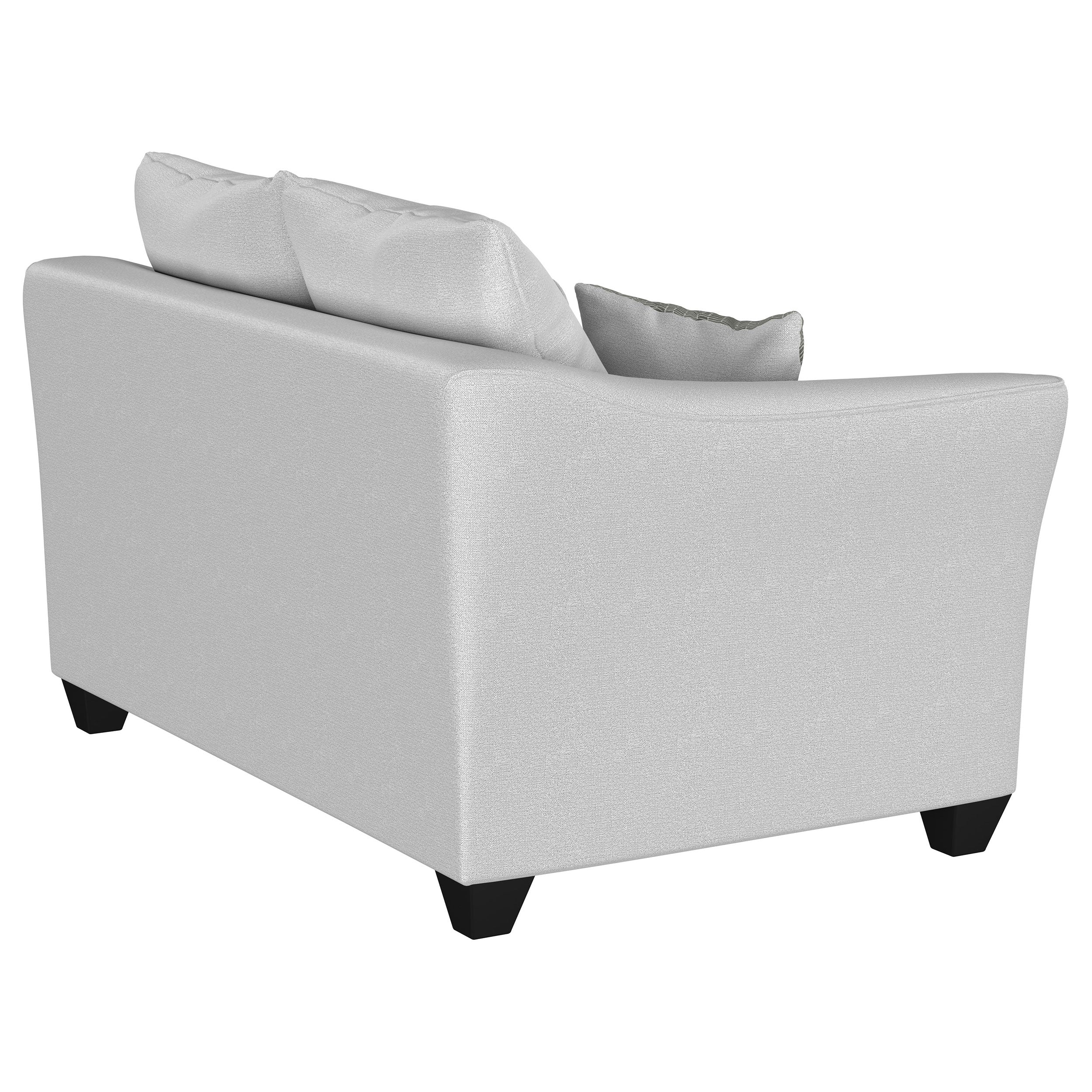 Salizar Upholstered Flared Arm Loveseat in Sand - Image 8