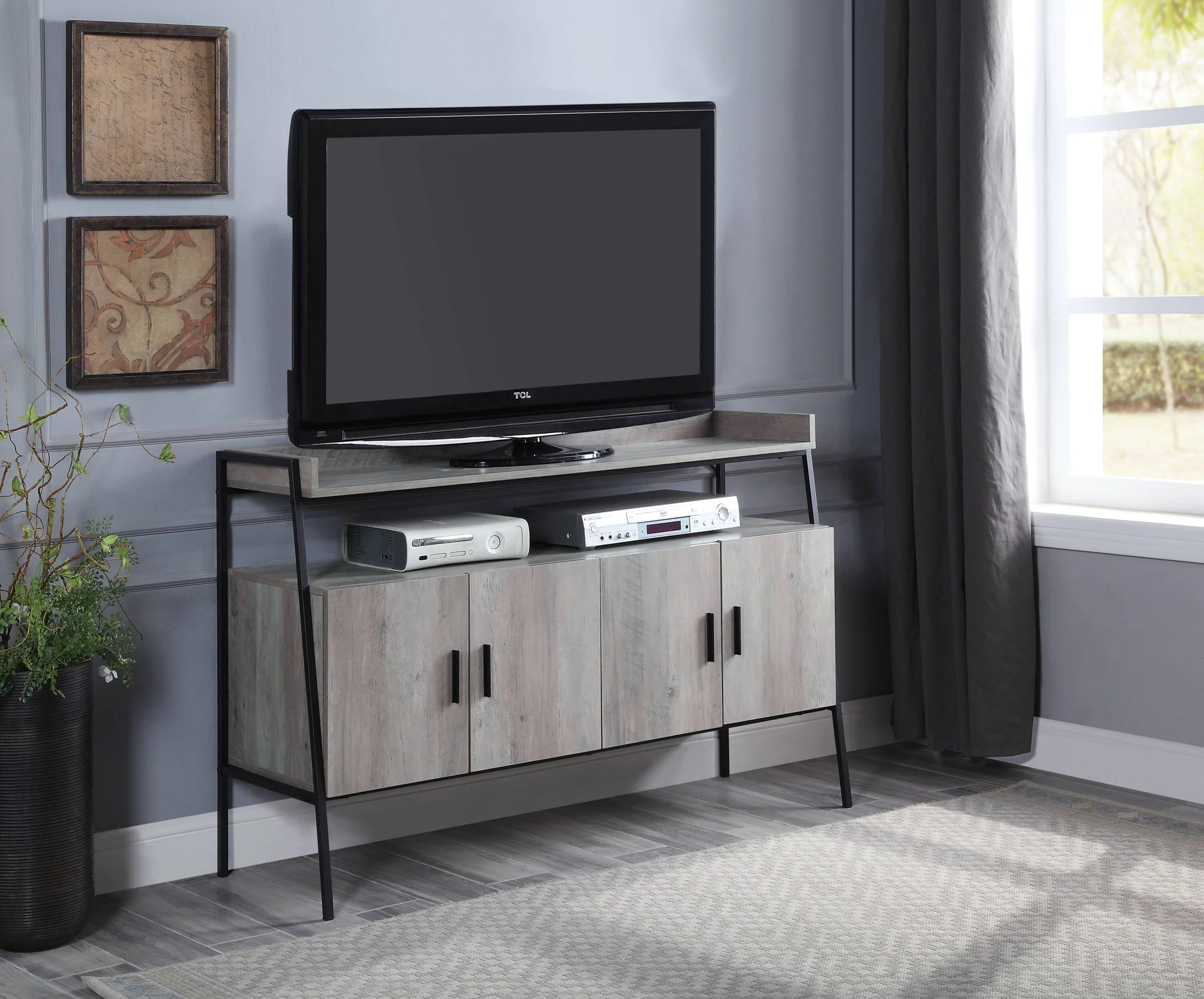 Samiya - TV Stand - Gray - Image 8