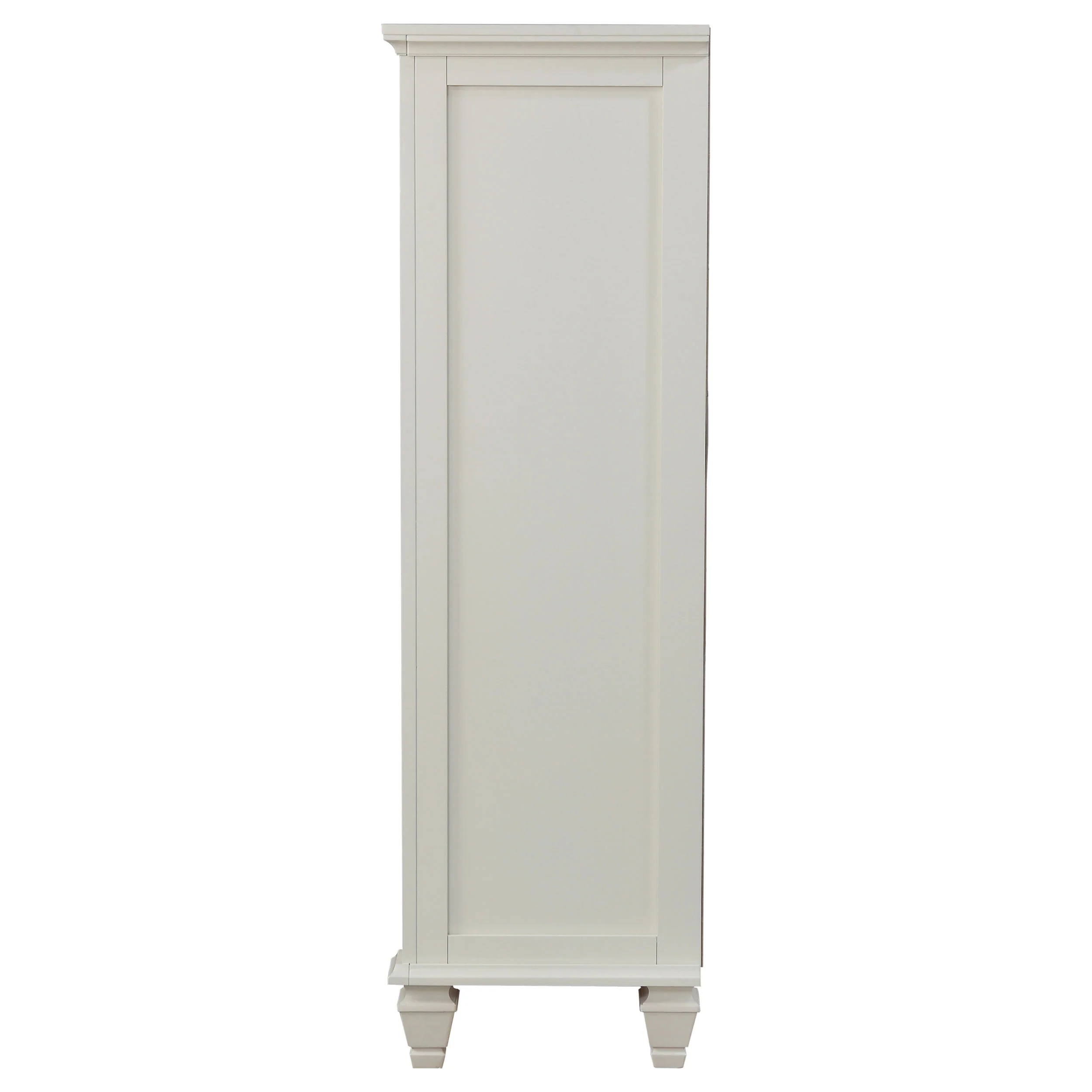 Sandy Beach 8-Drawer Door Chest in Cream White - Image 2