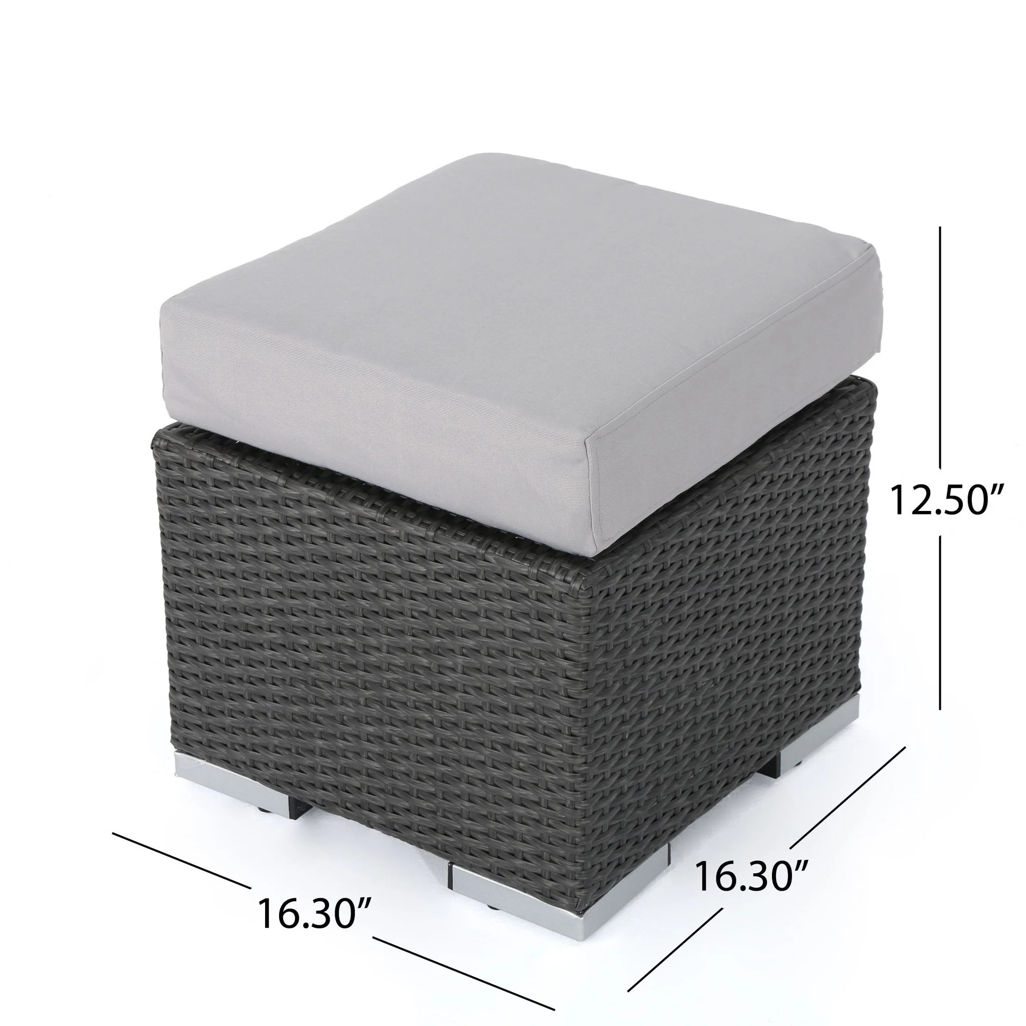 Santa Rosa - Outdoor Lounge Ottoman - Image 9