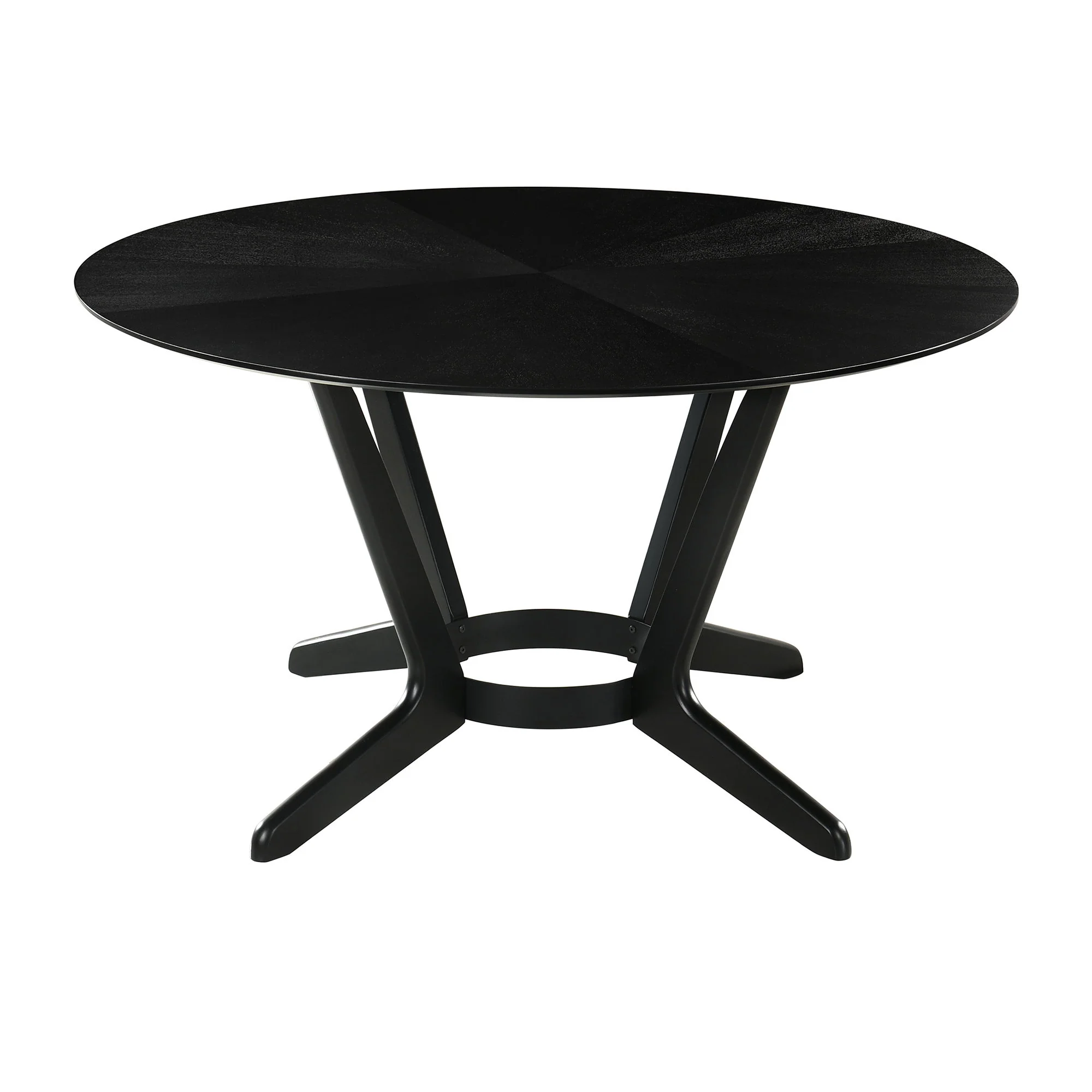 Santana - Round Dining Table Set - Black - Image 9