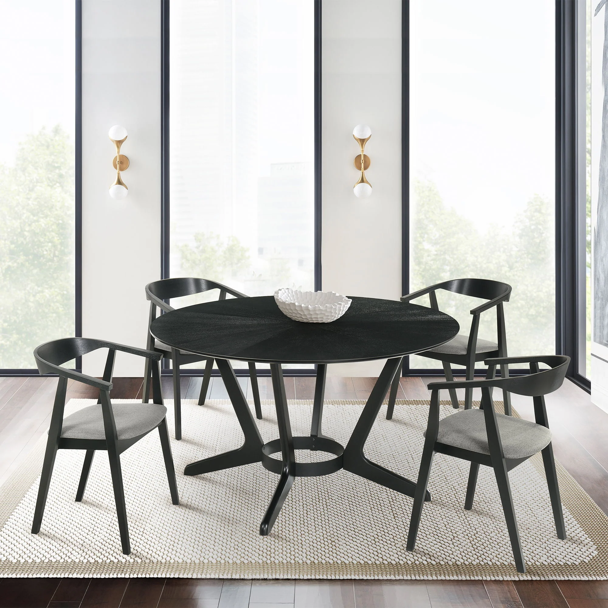 Santana - Round Wood Dining Table - Image 11