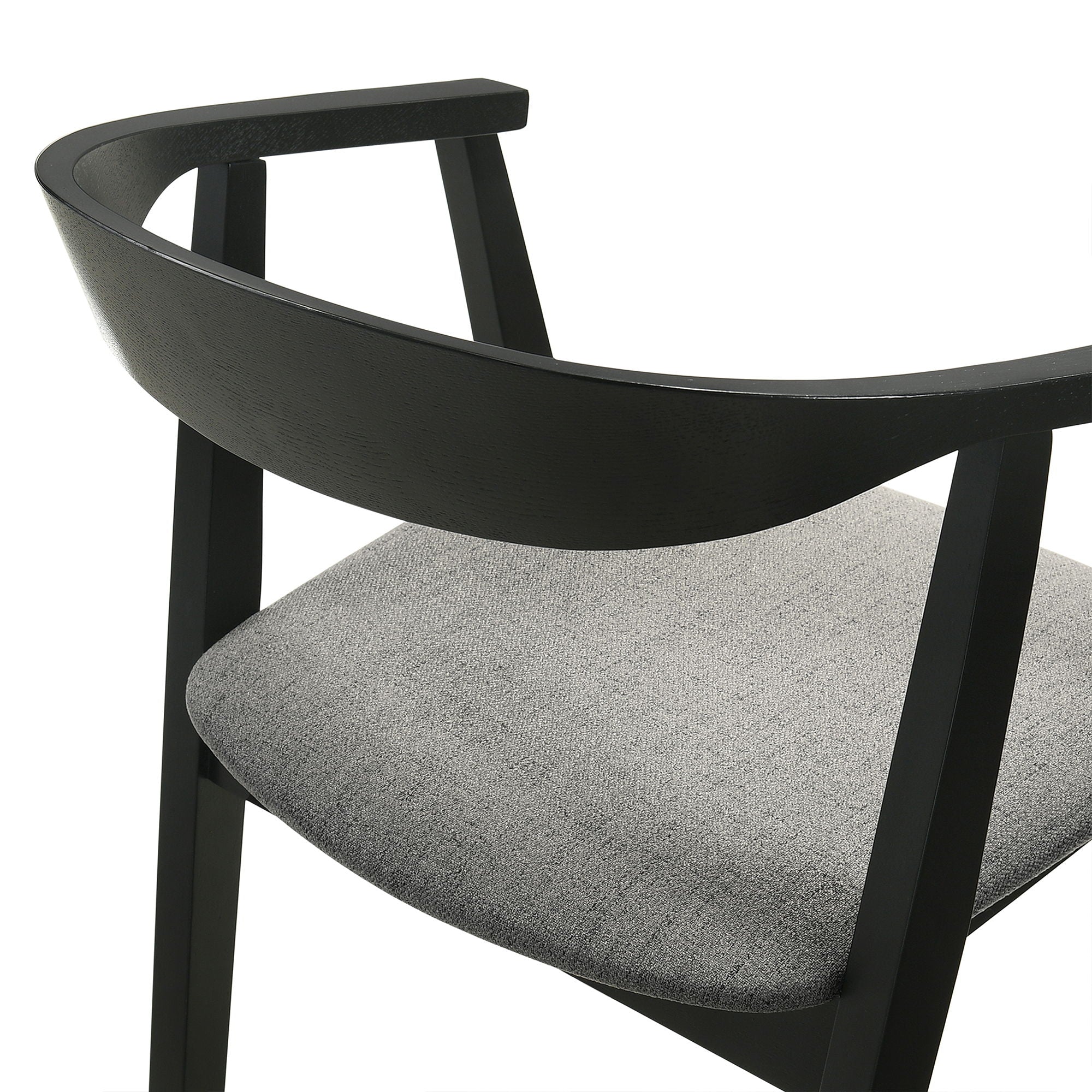 Santana - Wood Dining Chair With Black Frame - Image 5