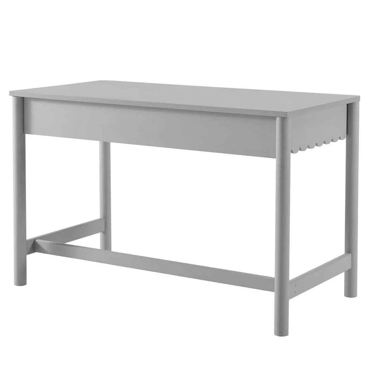 Scallop Writing Desk with Drawer — Elegant scallop-edged desk for home office and bedroom - Image 23