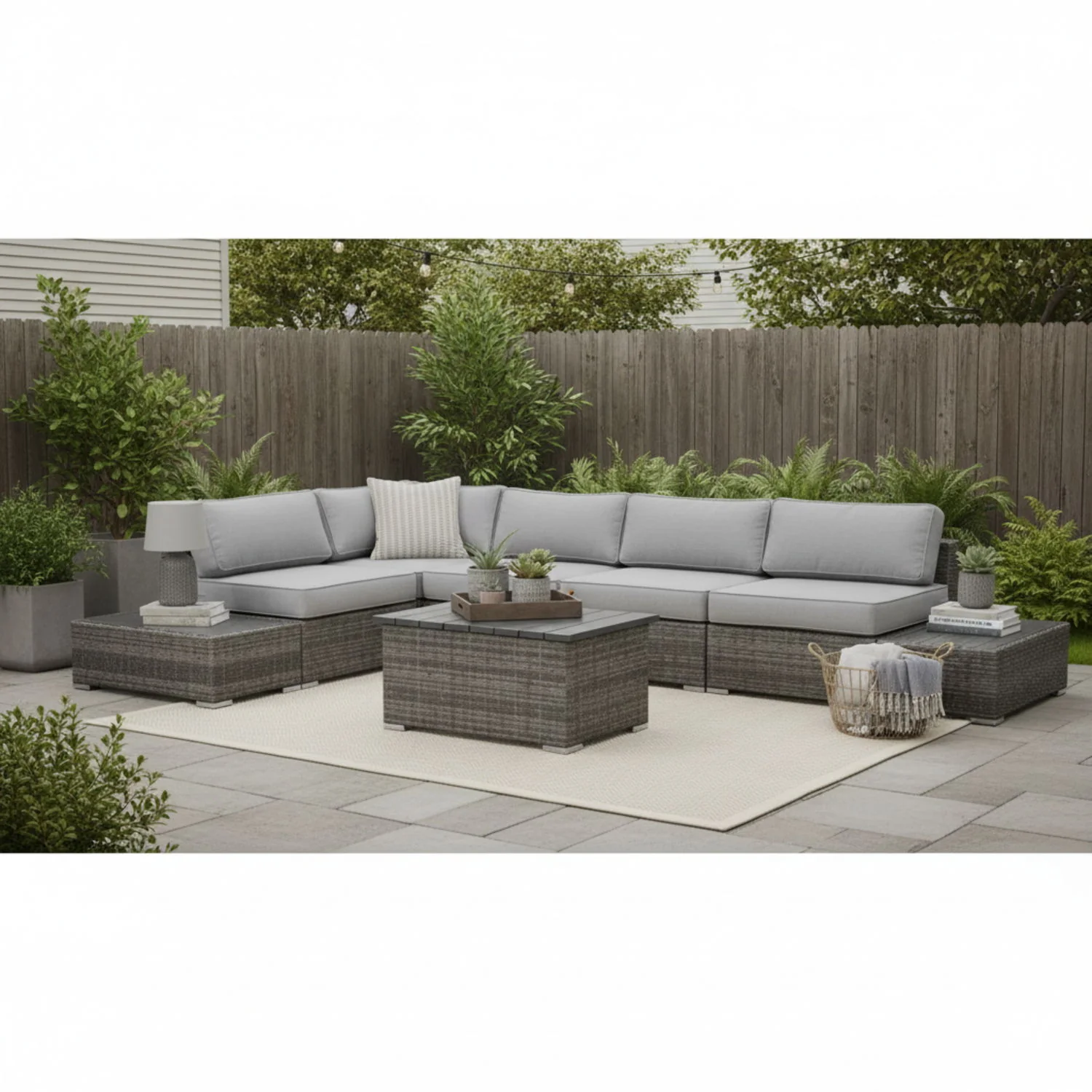 Stylish Entertainment Sectional Set, Outdoor Living - Image 45