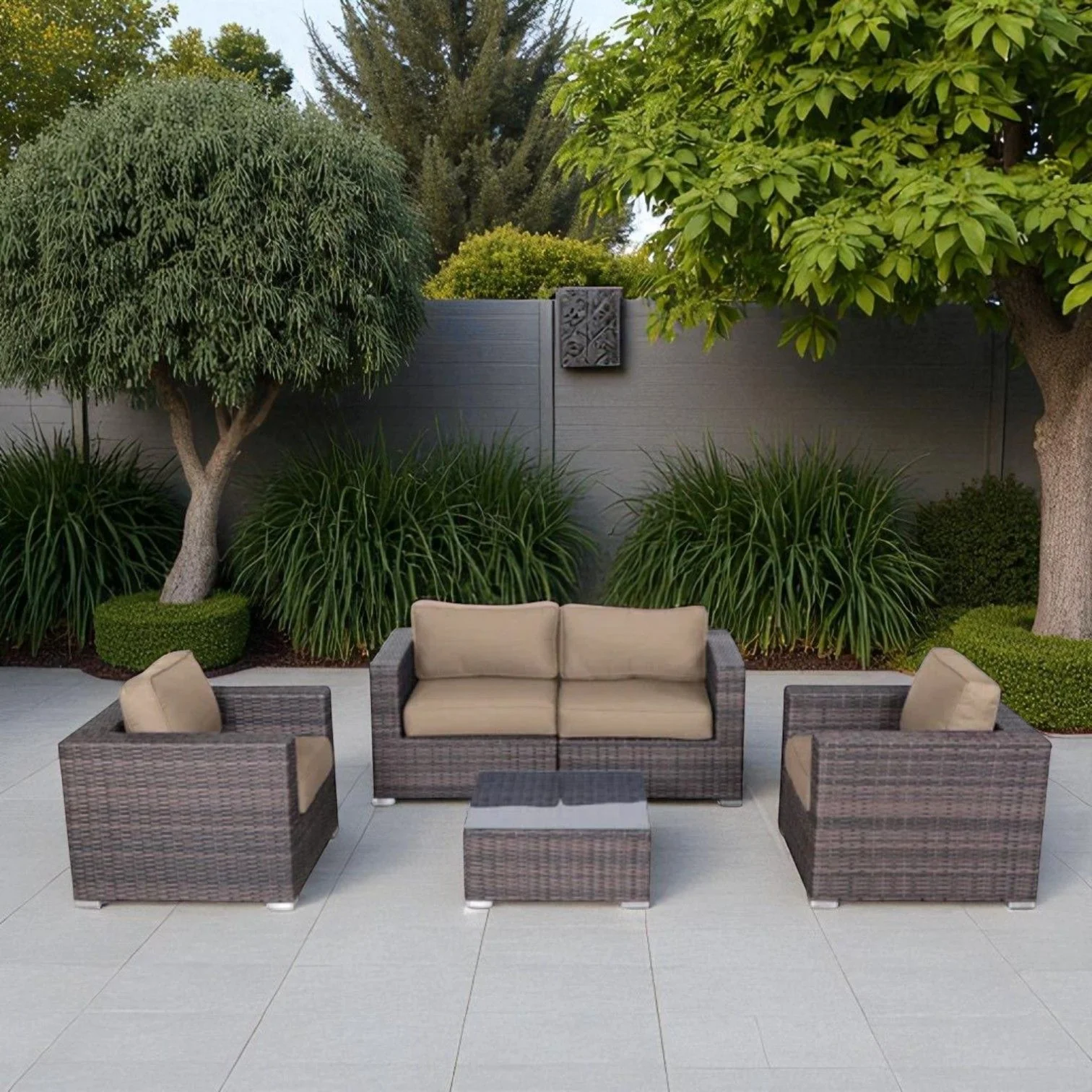 Stylish Entertainment Sectional Set, Outdoor Living - Image 47