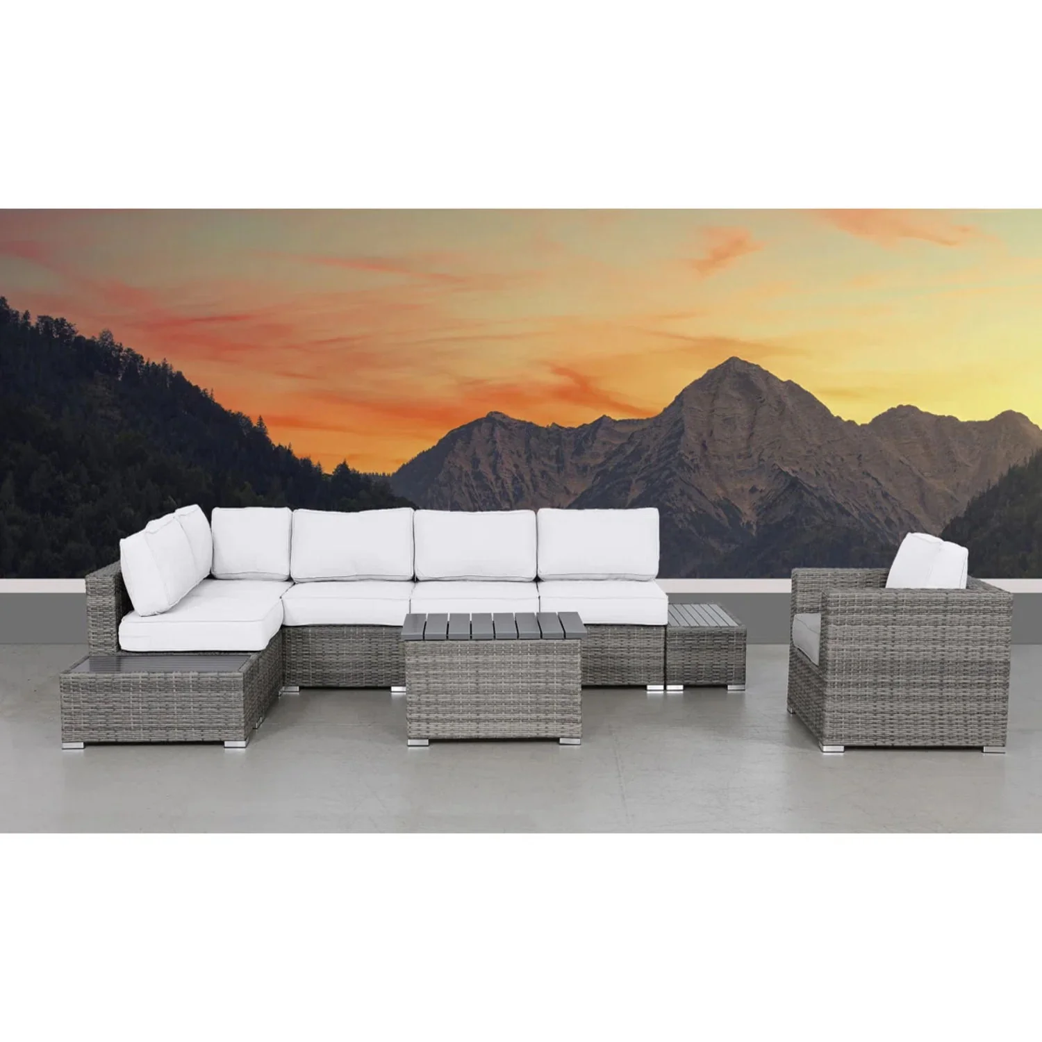 Stylish Entertainment Sectional Set, Outdoor Living - Image 70