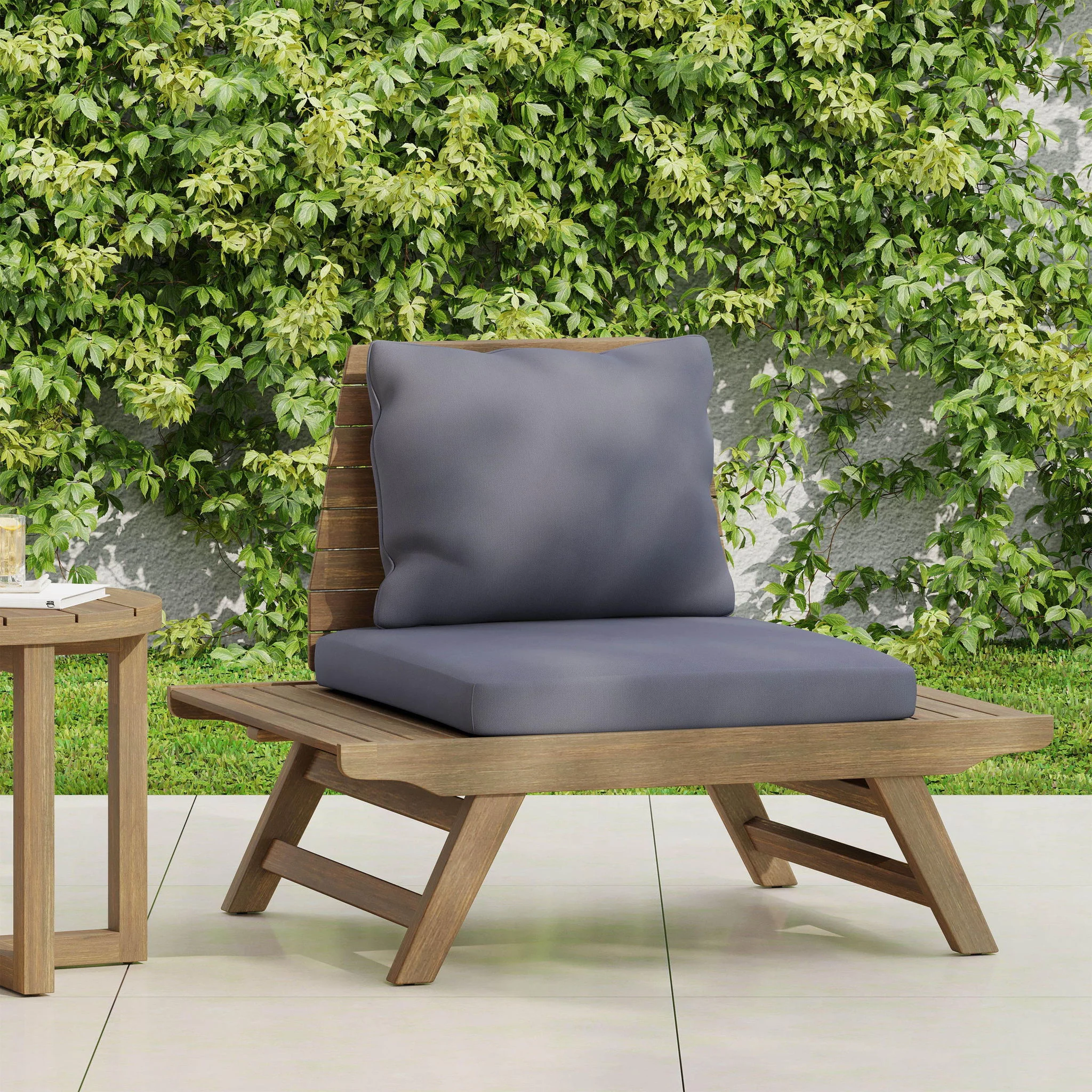 Sedona - Outdoor Club Chair With Slatted Design - Image 15