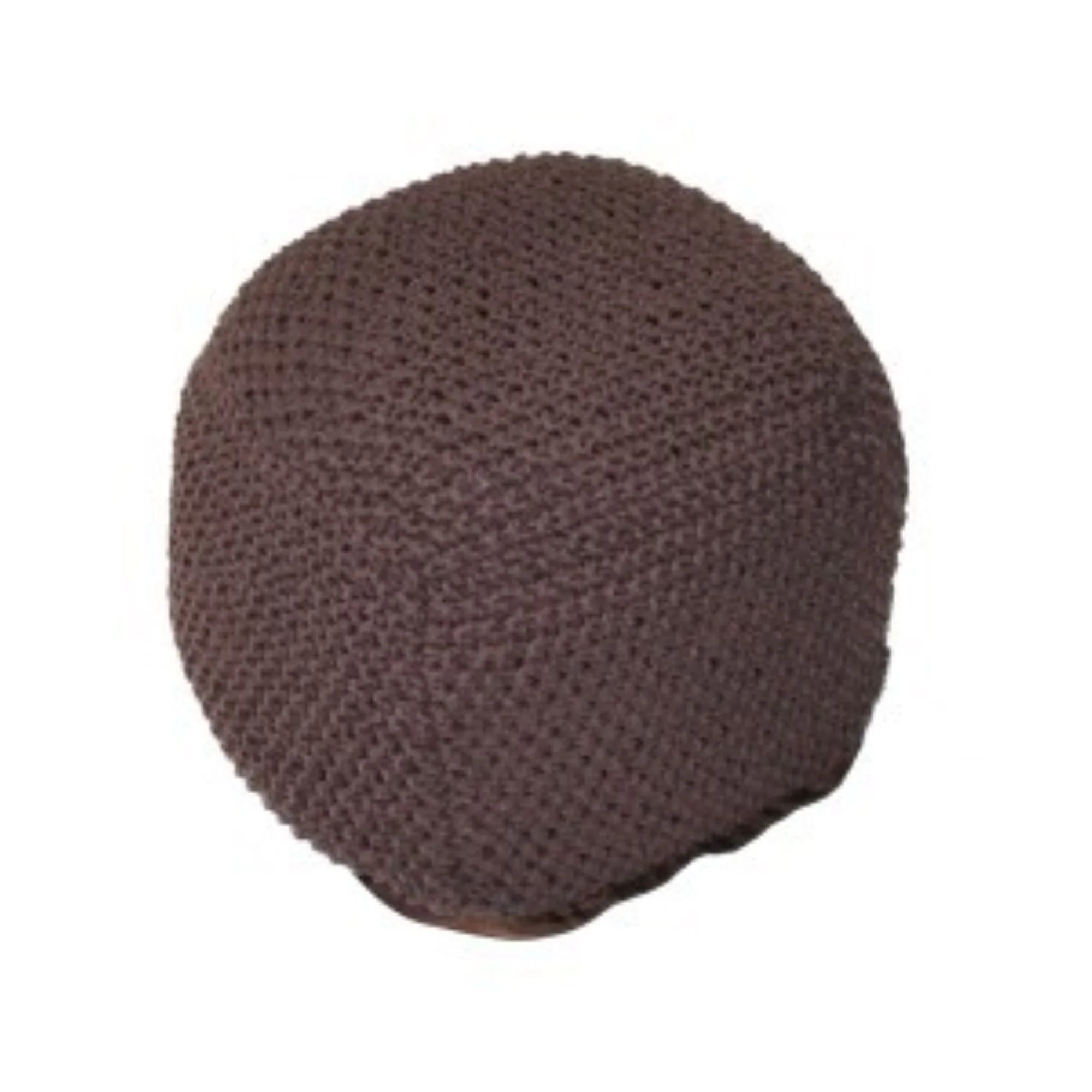Semi Rounded Pouf, Cable Knitted, Perfect Seating - Image 6