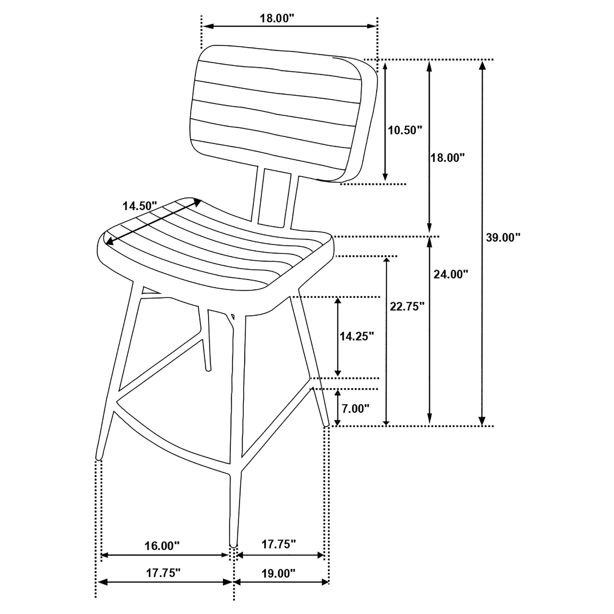 Senko - Upholstered Counter Chair (Set of 2) - Image 11