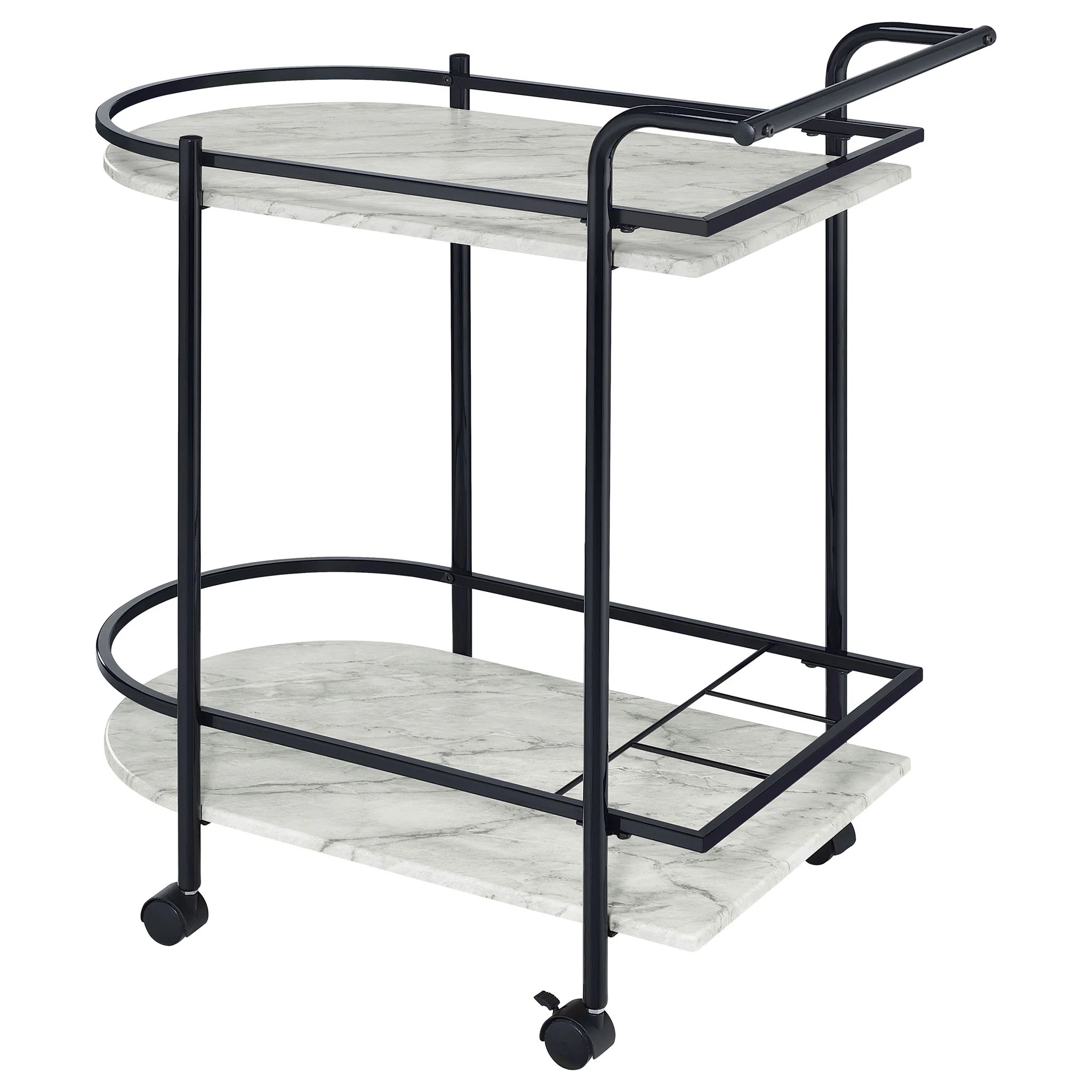 Serving Cart With Wine Rack - Image 5