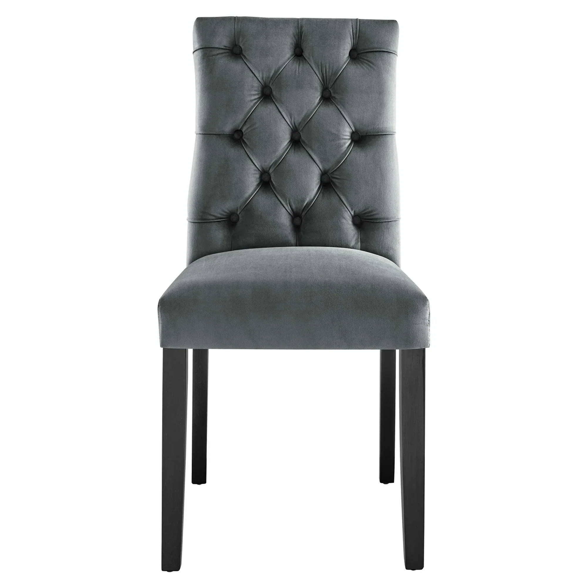 Set of 2 Button Tufted Performance Velvet Dining Chairs - Image 12