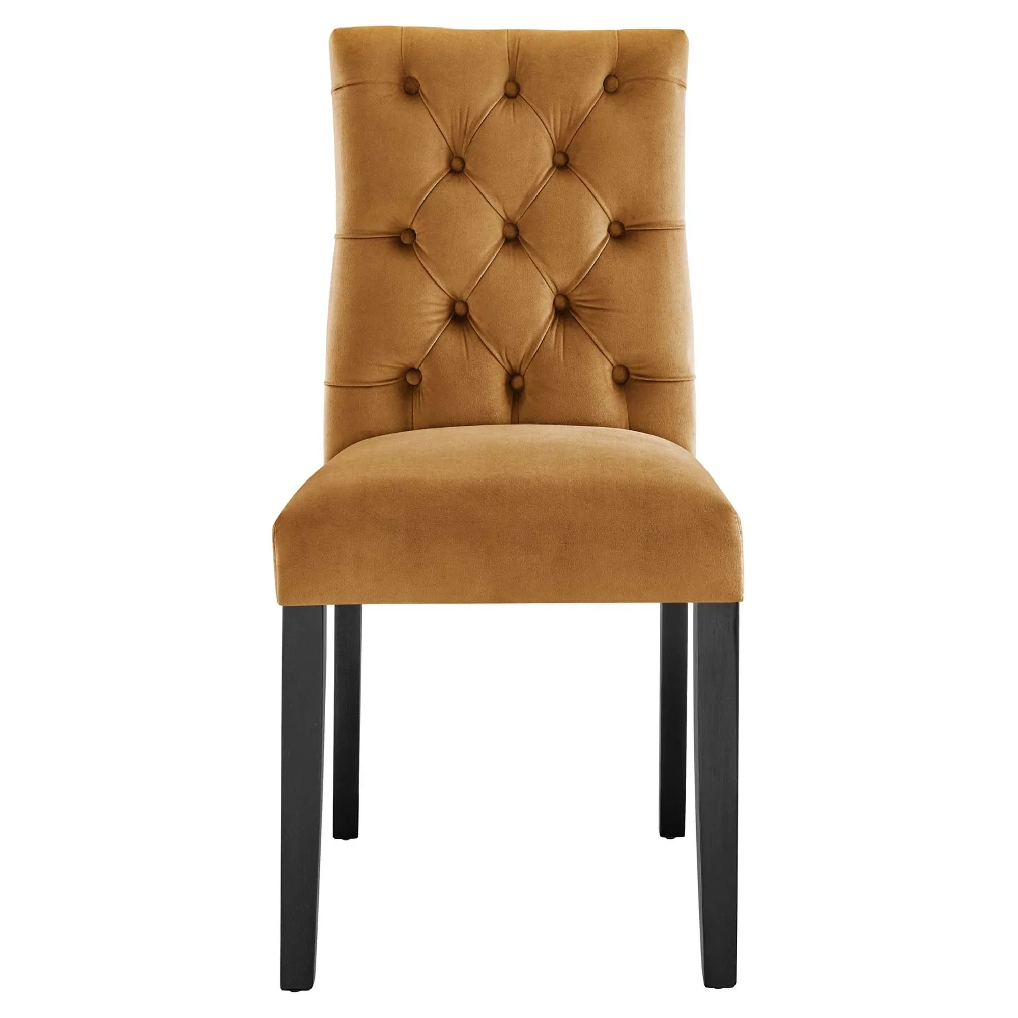 Set of 2 Button Tufted Performance Velvet Dining Chairs - Image 5