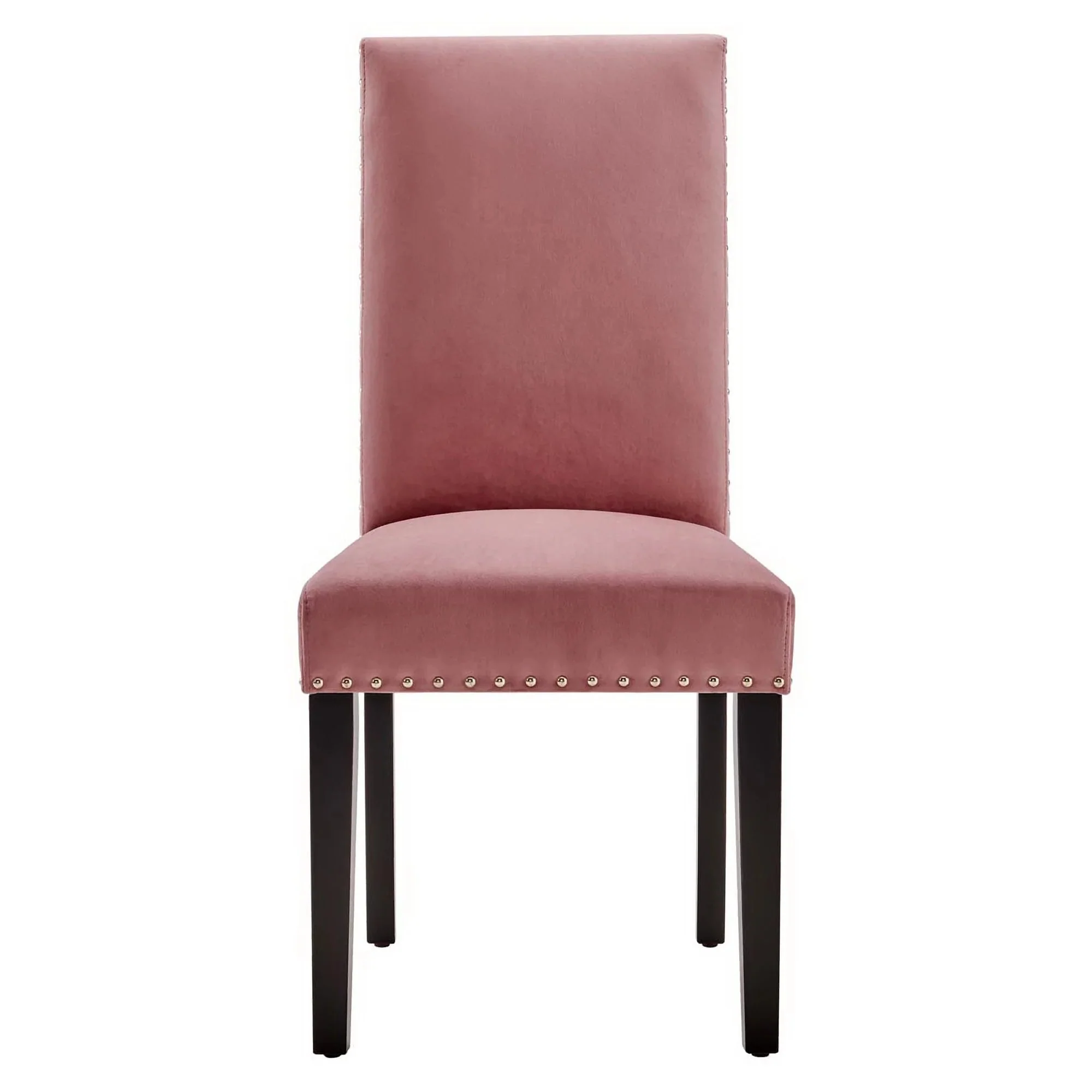Set of 2 Performance Velvet Dining Side Chairs with Nailhead Trim - Image 12