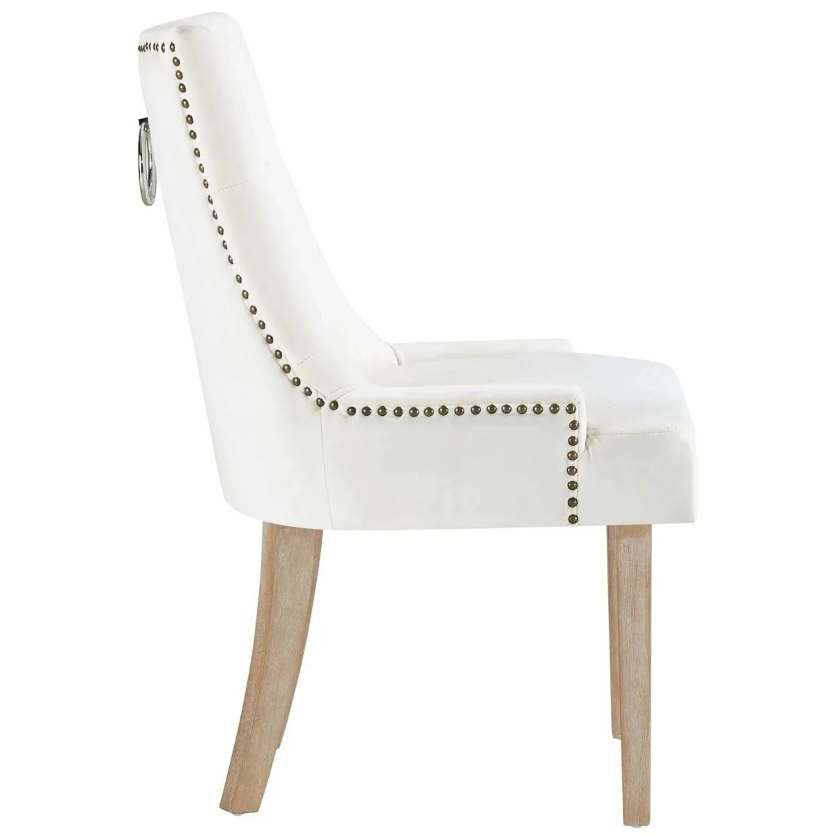 Set of 2 Tufted Performance Velvet Dining Chairs with Nailhead Trim and Back Ring - Image 14
