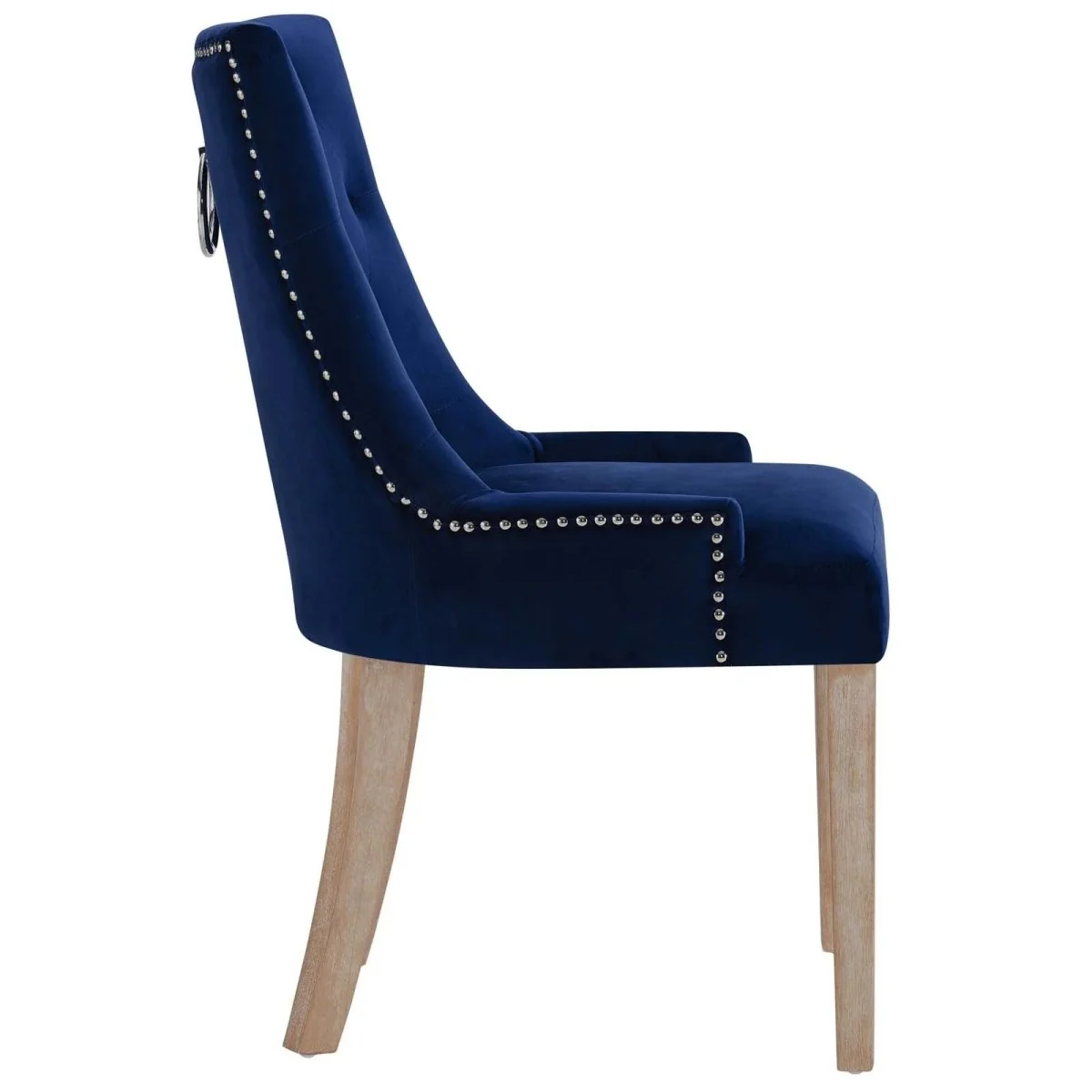 Set of 2 Tufted Performance Velvet Dining Chairs with Nailhead Trim and Back Ring - Image 19