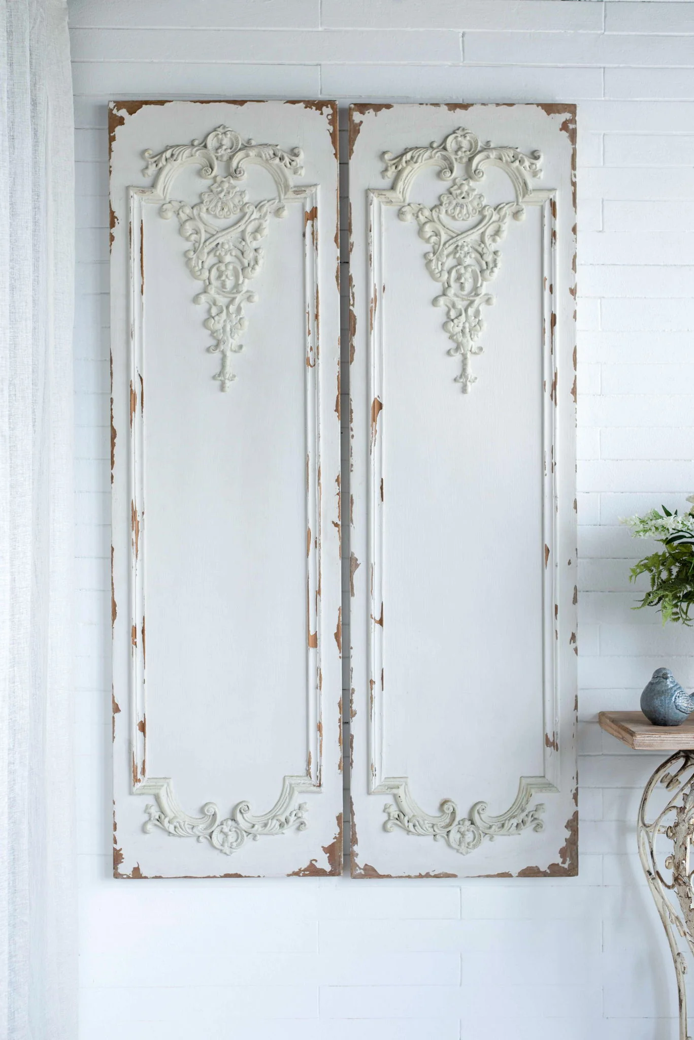 Set Of Large Wooden Rectangle Hanging Panels - Image 4