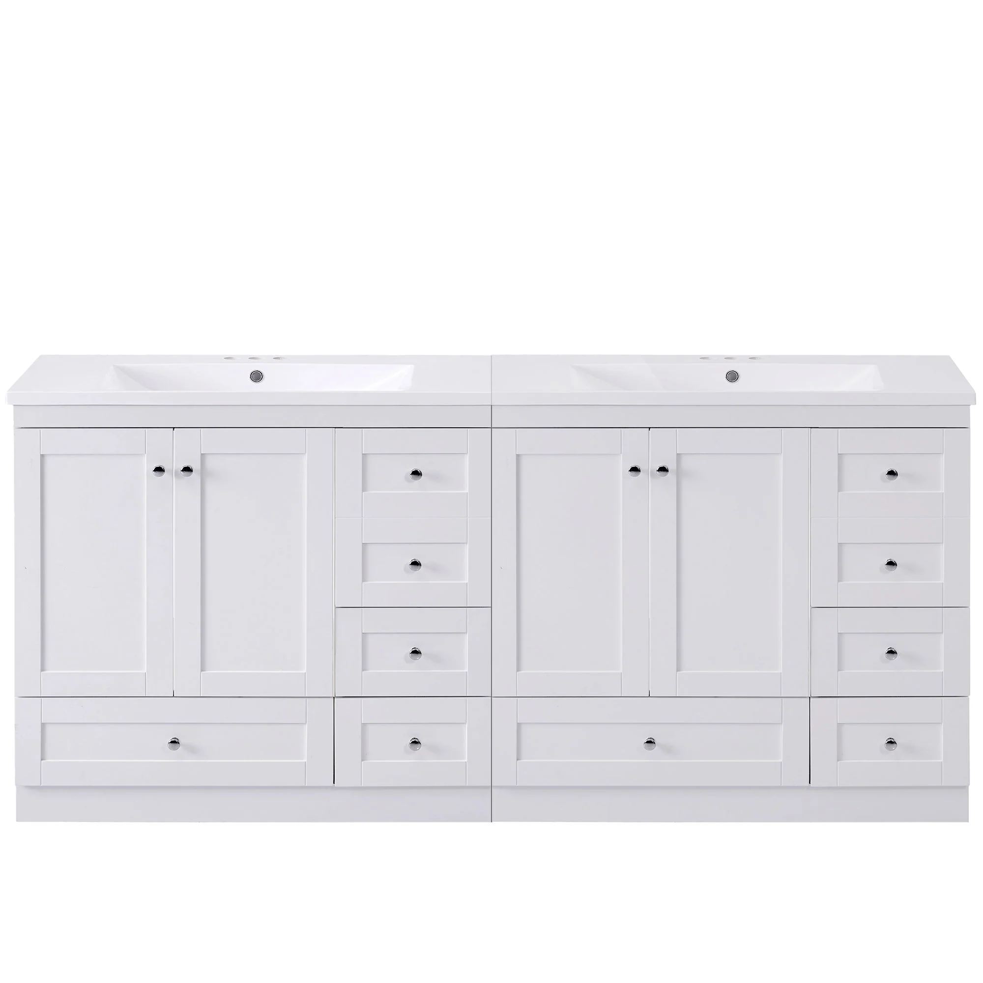 Shaker Free Standing Bathroom Vanity Cabinet & Sink, Soft Close Drawers, Soft Close Doors - Image 29