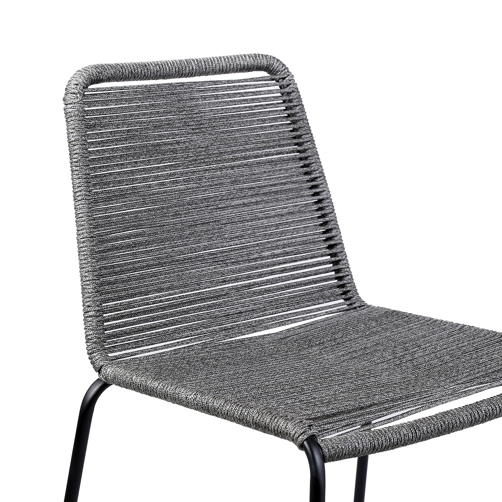 Shasta - Outdoor Metal And Rope Stackable Stool (Set of 2) - Image 14