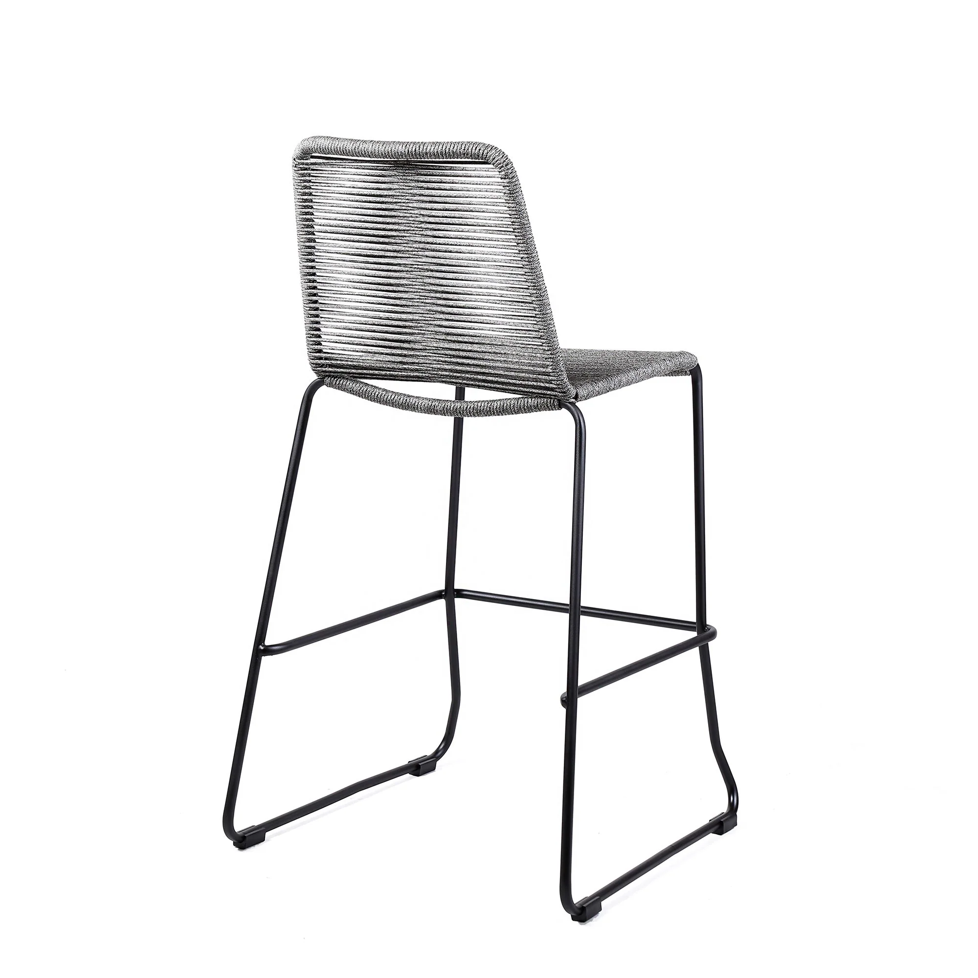Shasta - Outdoor Metal And Rope Stackable Stool (Set of 2) - Image 19