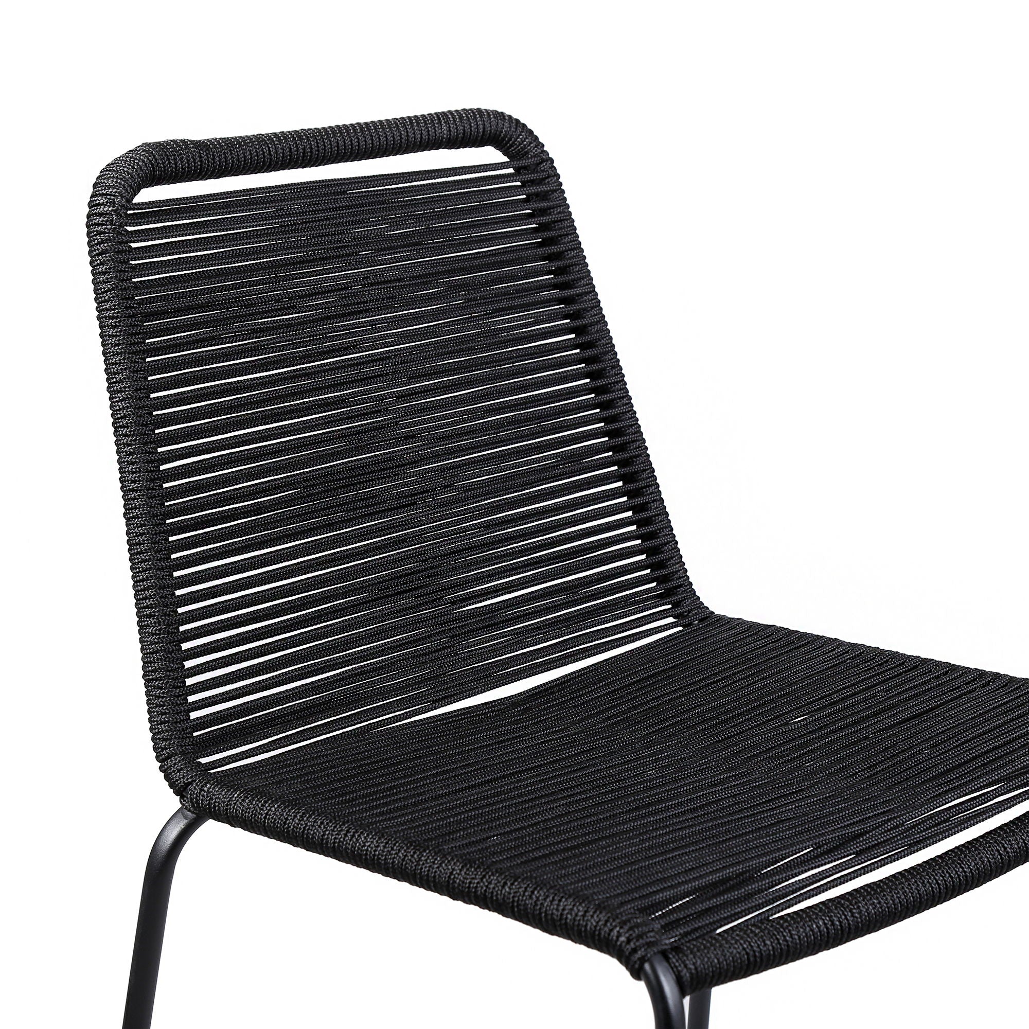 Shasta - Outdoor Metal And Rope Stackable Stool (Set of 2) - Image 23