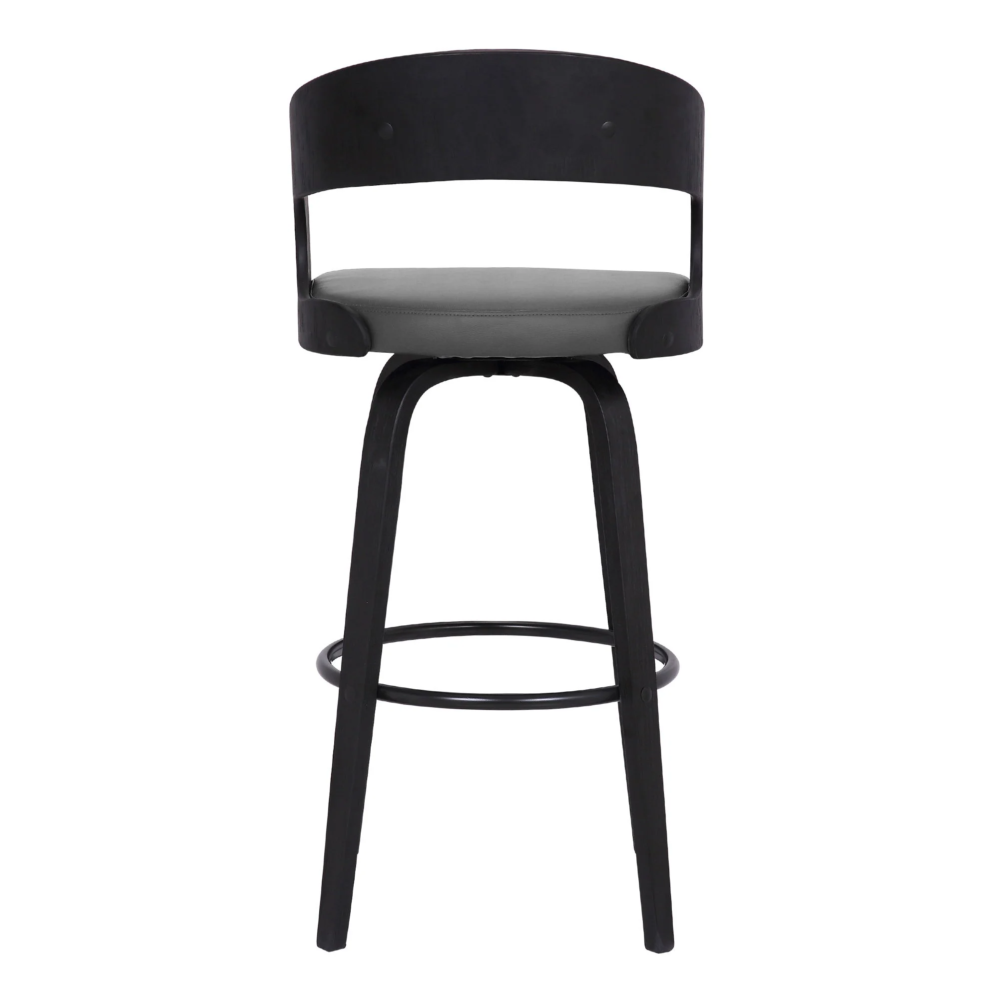 Shelly - 30" Bar Height Swivel Bar Stool With Black Frame - Image 19