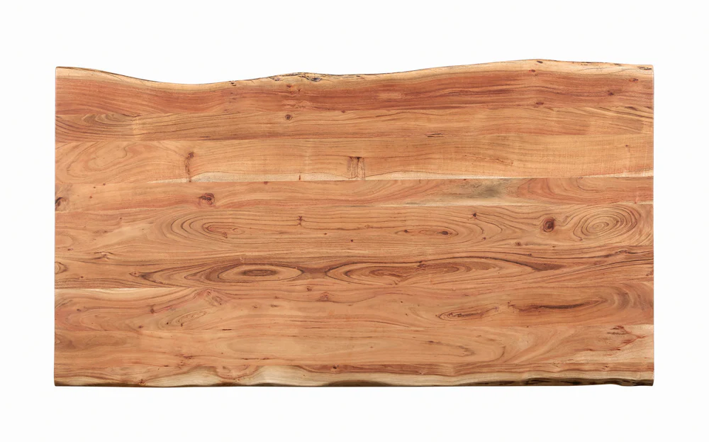 Sherman 71-Inch Live Edge Dining Table Natural Acacia - Image 3