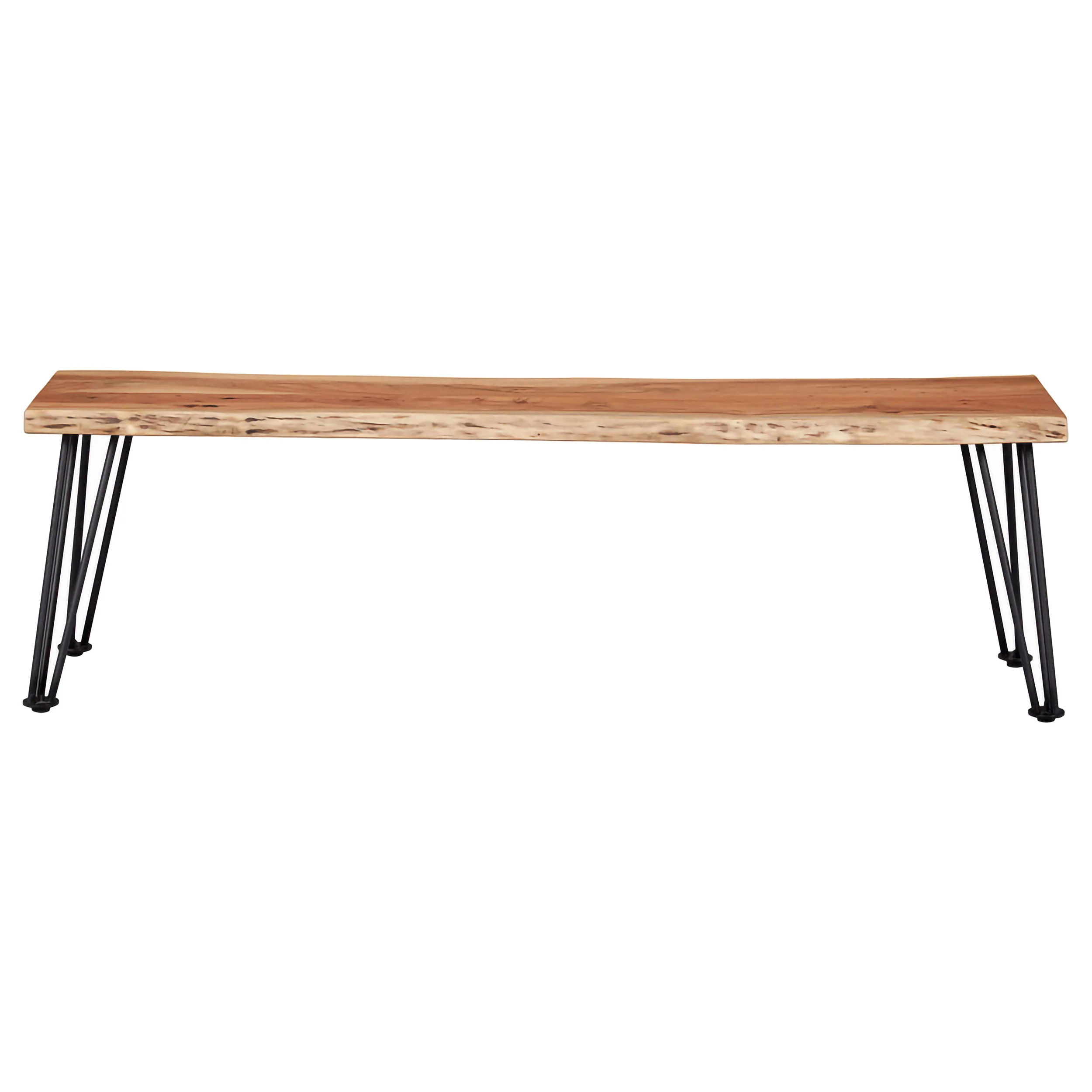 Sherman Wood Dining Bench Natural Acacia - Image 5