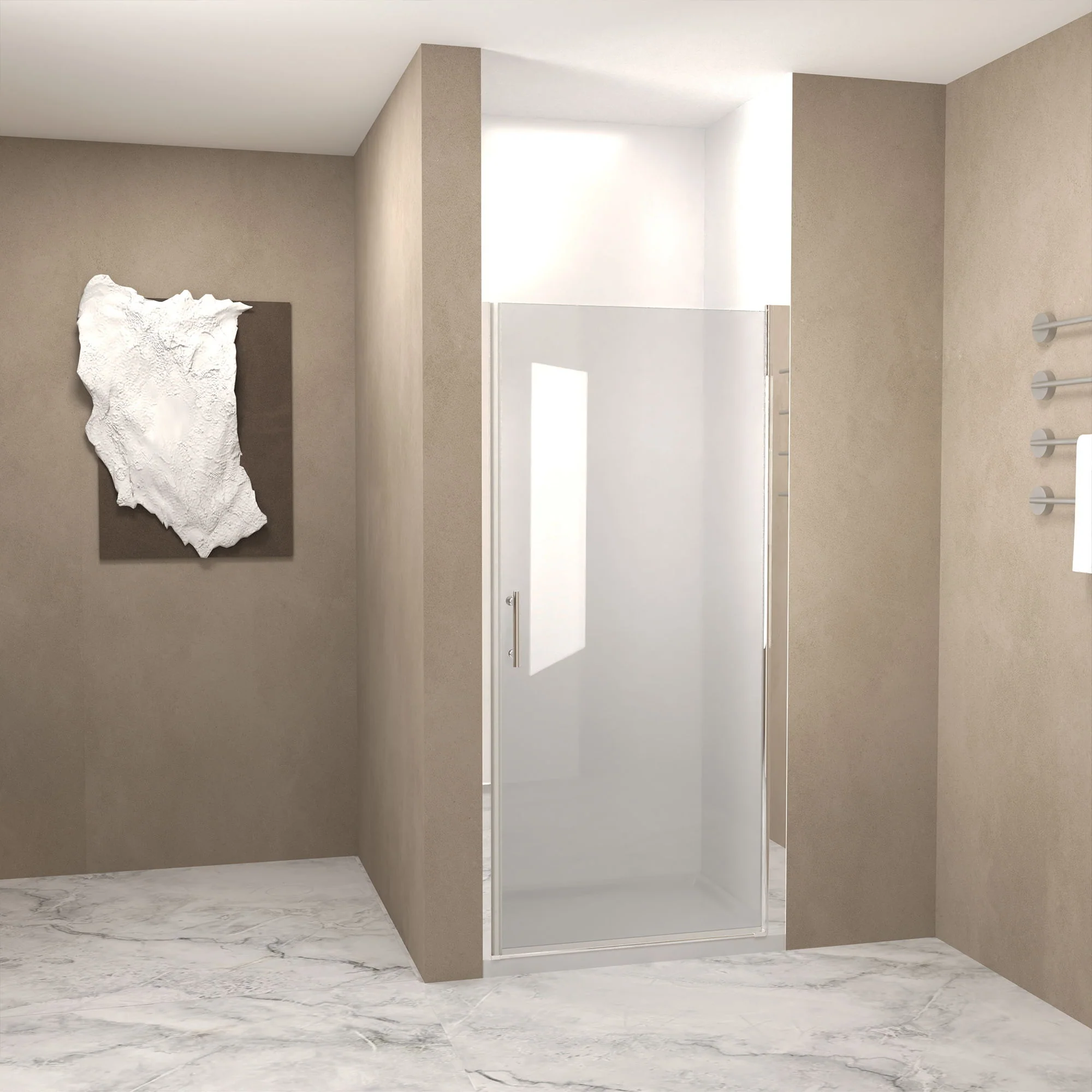 Shower Door With Glass And Explosion Proof Safety Film - Image 5