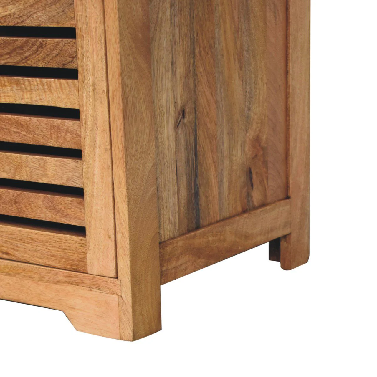 Shutter Shoe Bench, 3 Drawer - Oak - Image 7