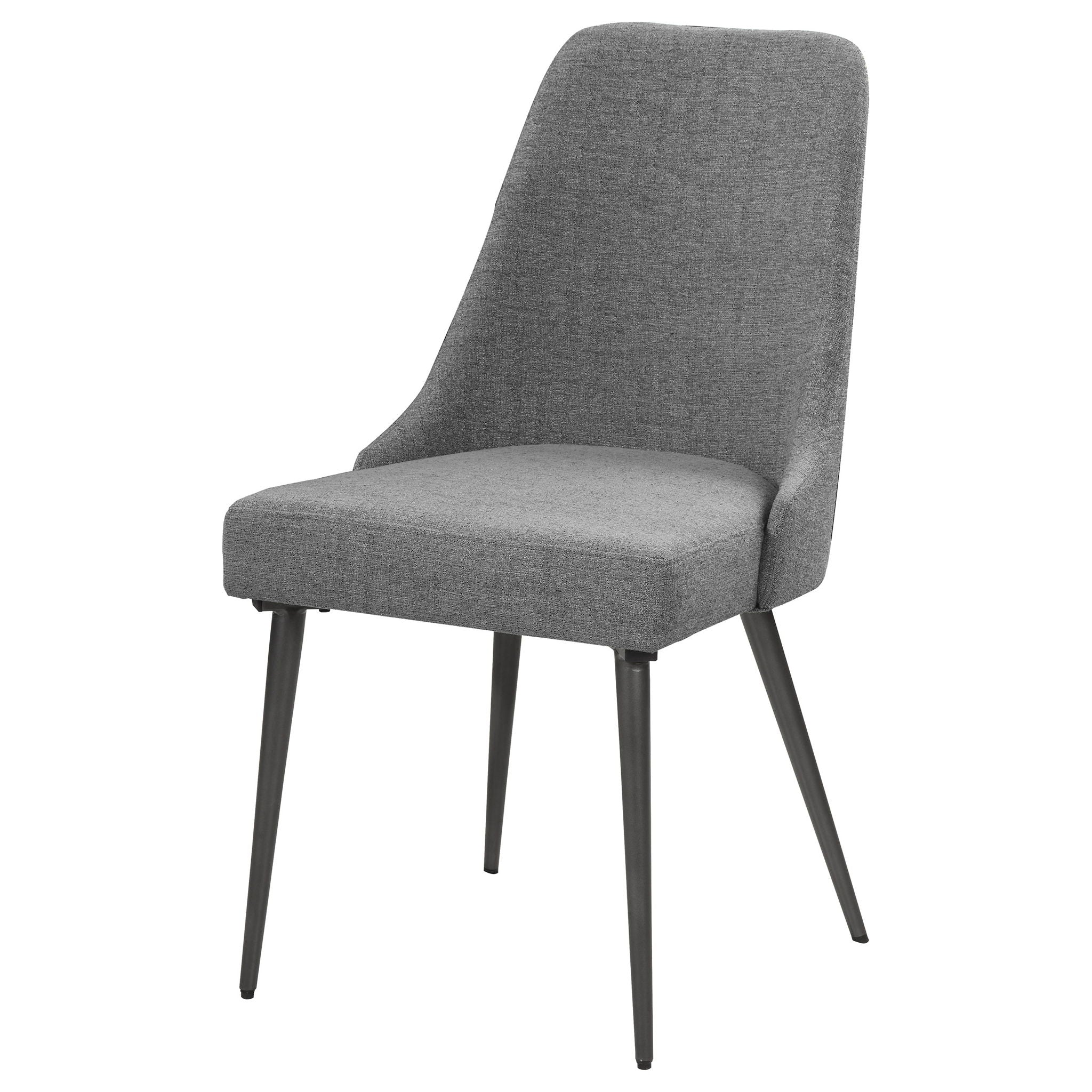 Side Chairs Upholstered With Tapered Legs (Set of 2) - Gray - Image 4
