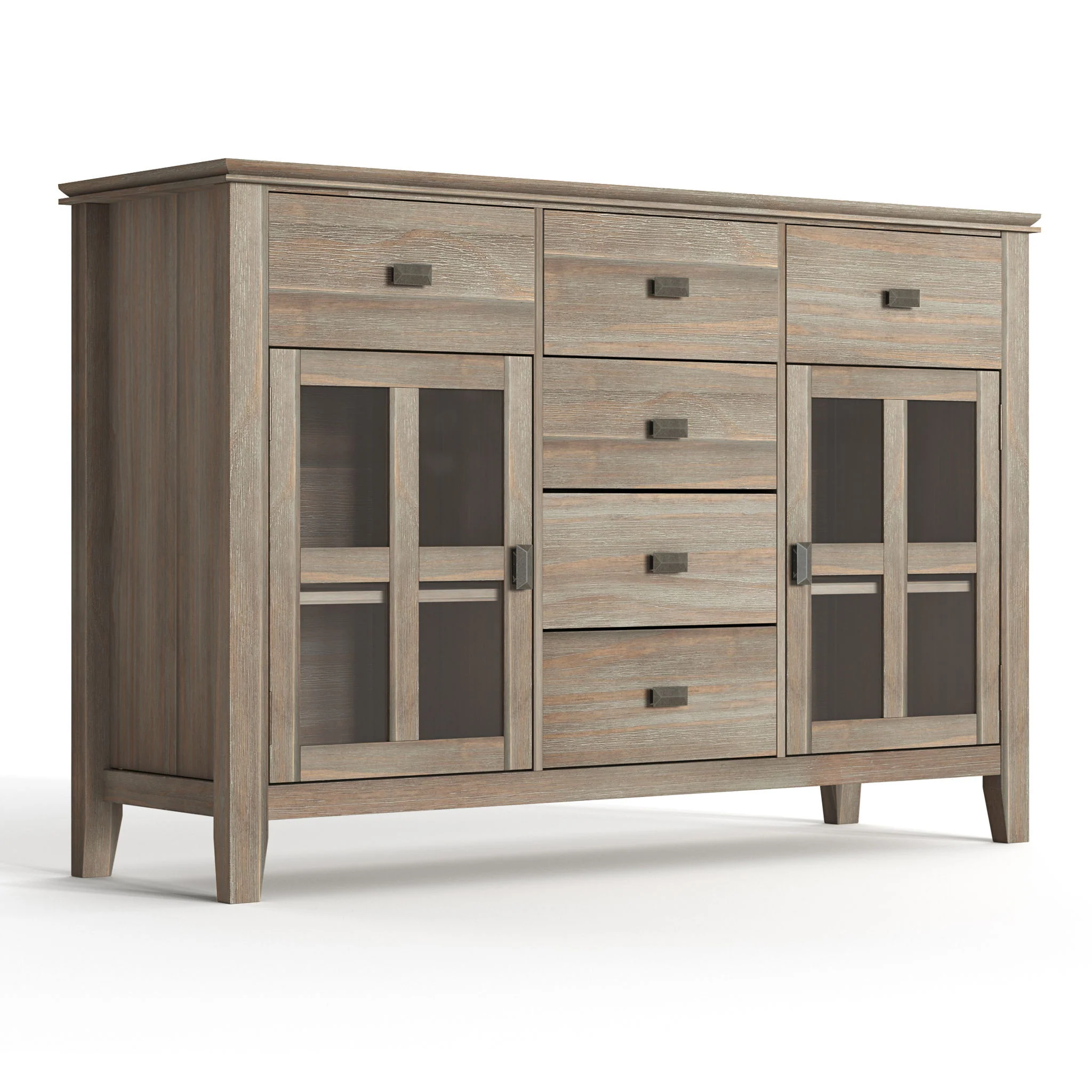 Sideboard Buffet Dining Room Cabinet Solid Wood Storage 54x36in - Image 40