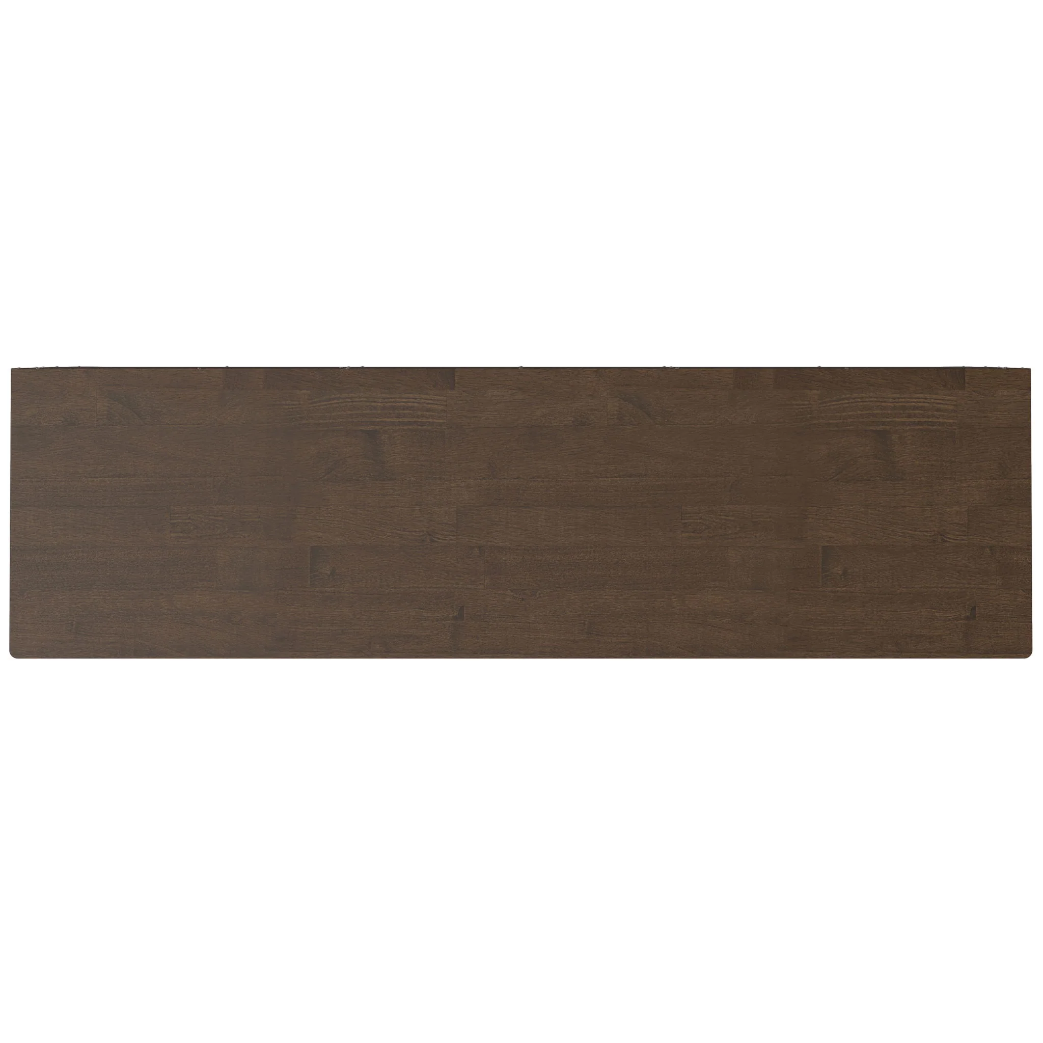 Sideboard Buffet Storage Cabinet with 3 Doors in Solid Wood 60x32in Dark Brown - Image 2
