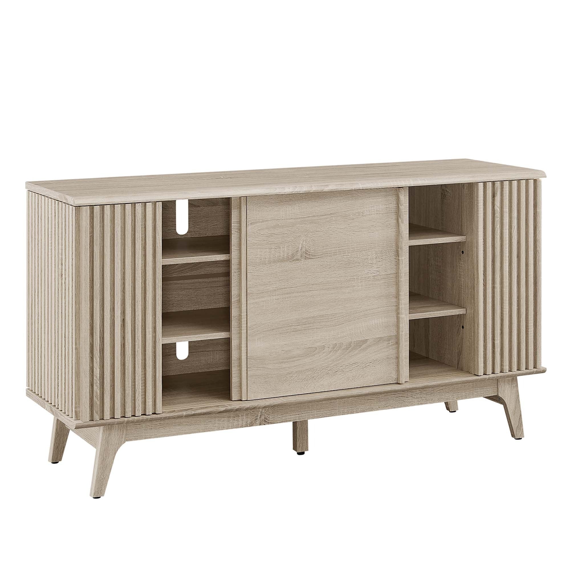 Sideboard Storage Cabinet Sliding Door MDF 60 Inch - Image 6