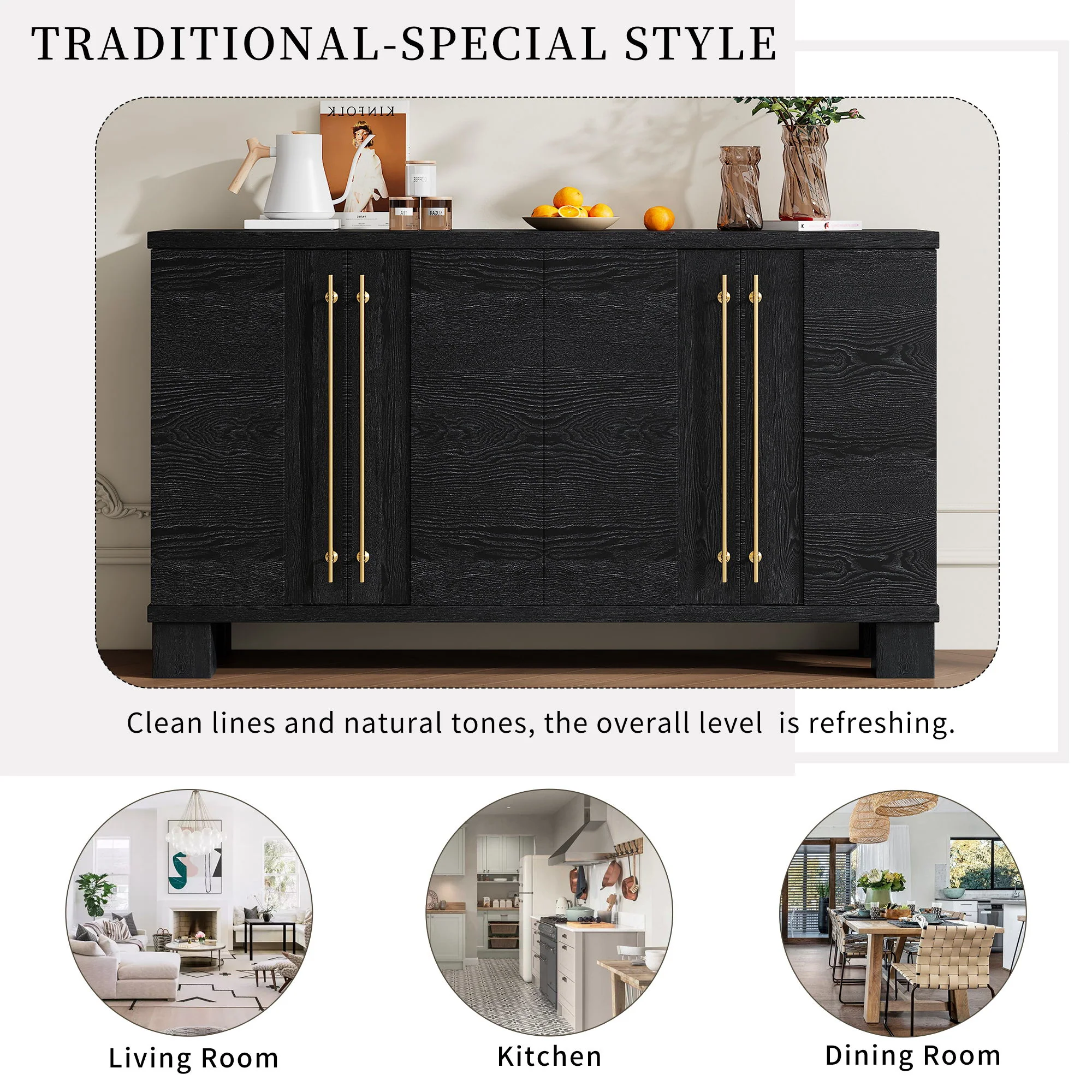 Sideboard With Adjustable Shelves - Image 10