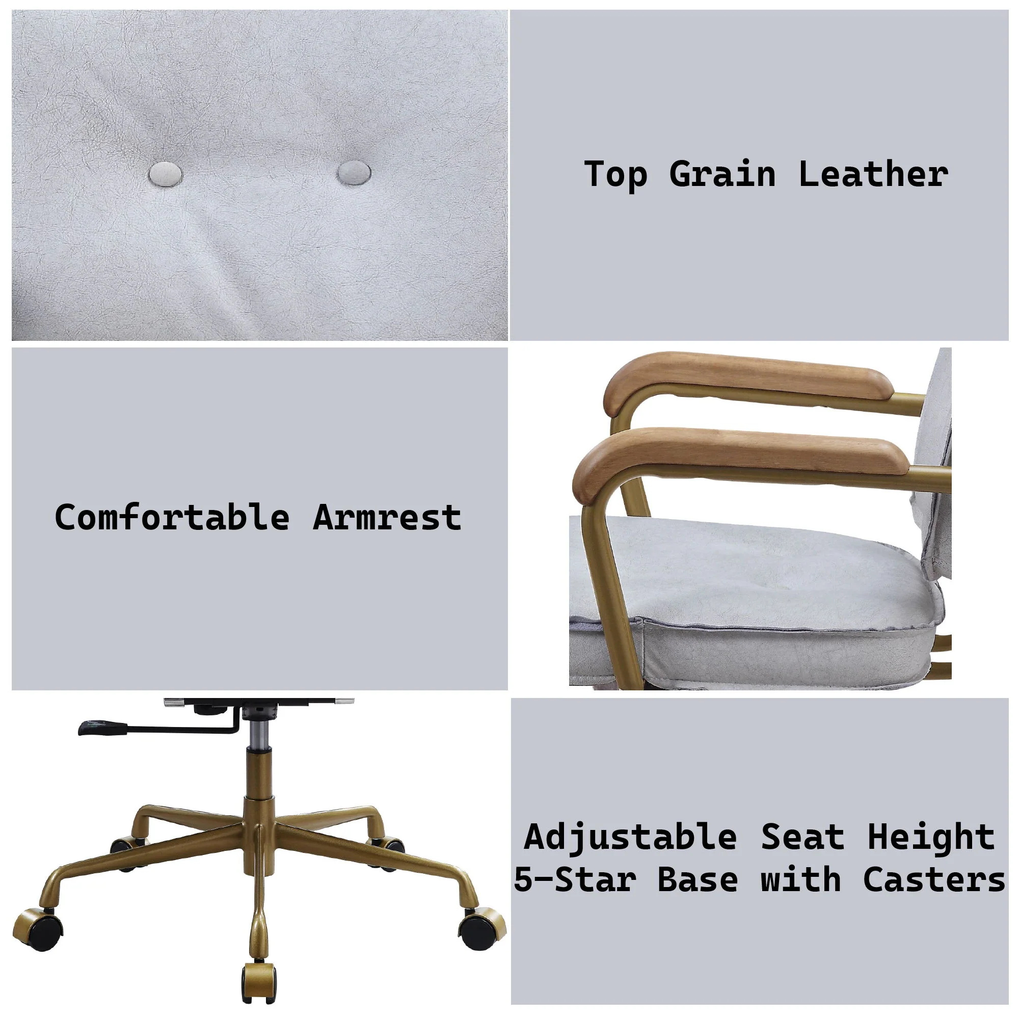 Siecross - Top Grain Office Chair - Image 4
