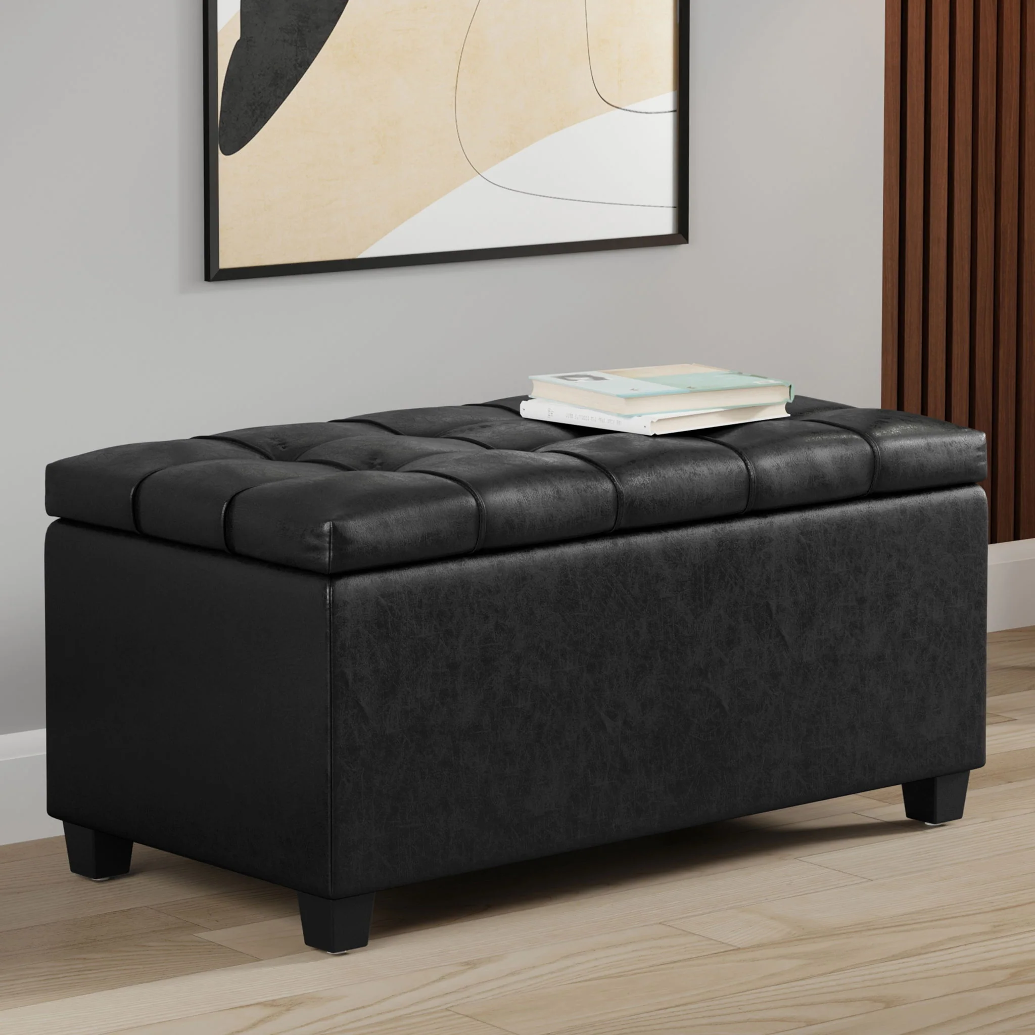 Sienna - Transitional Storage Ottoman Bench - Image 3