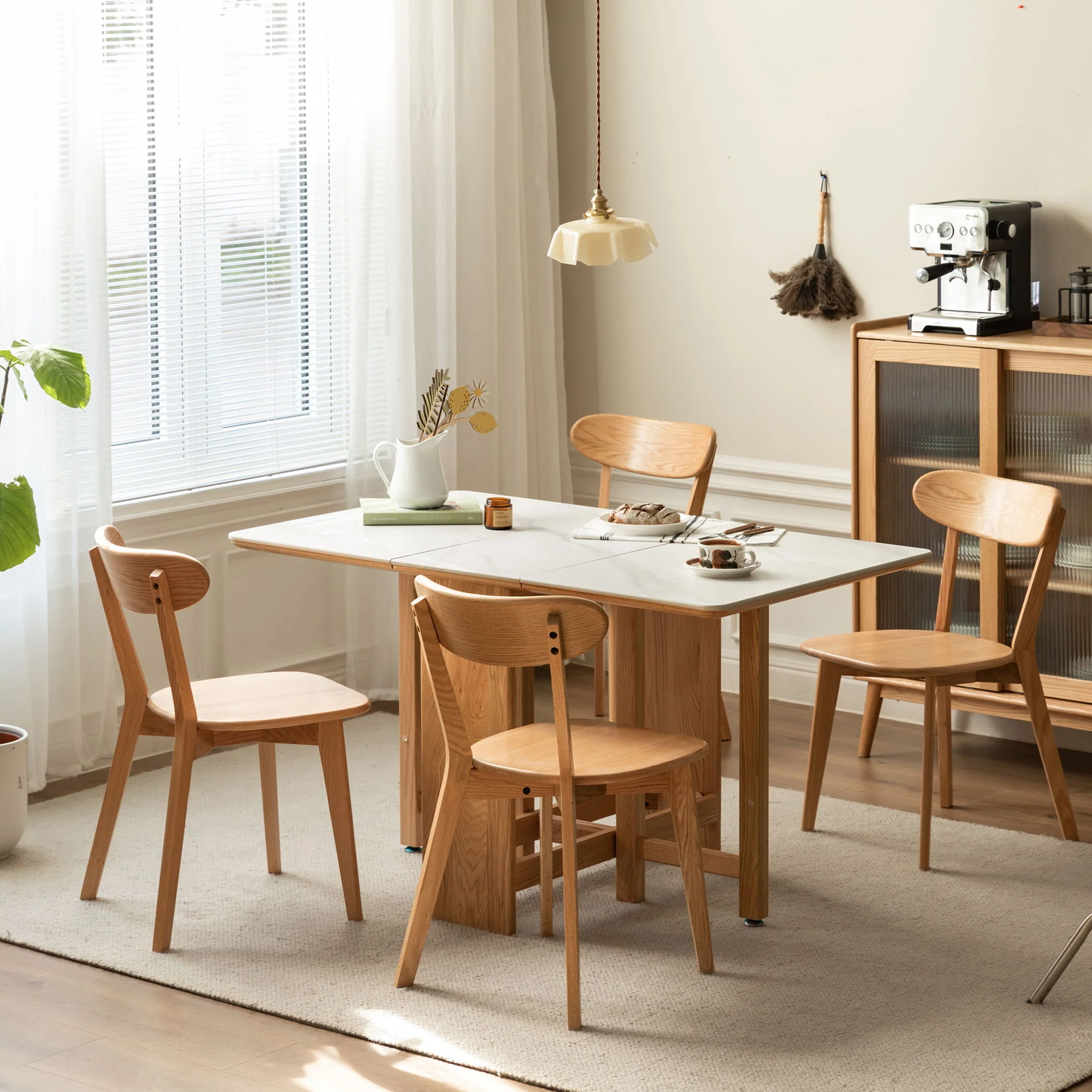 Simple Dining Chair, Solid Chair Table For Living Room Chair - Image 11