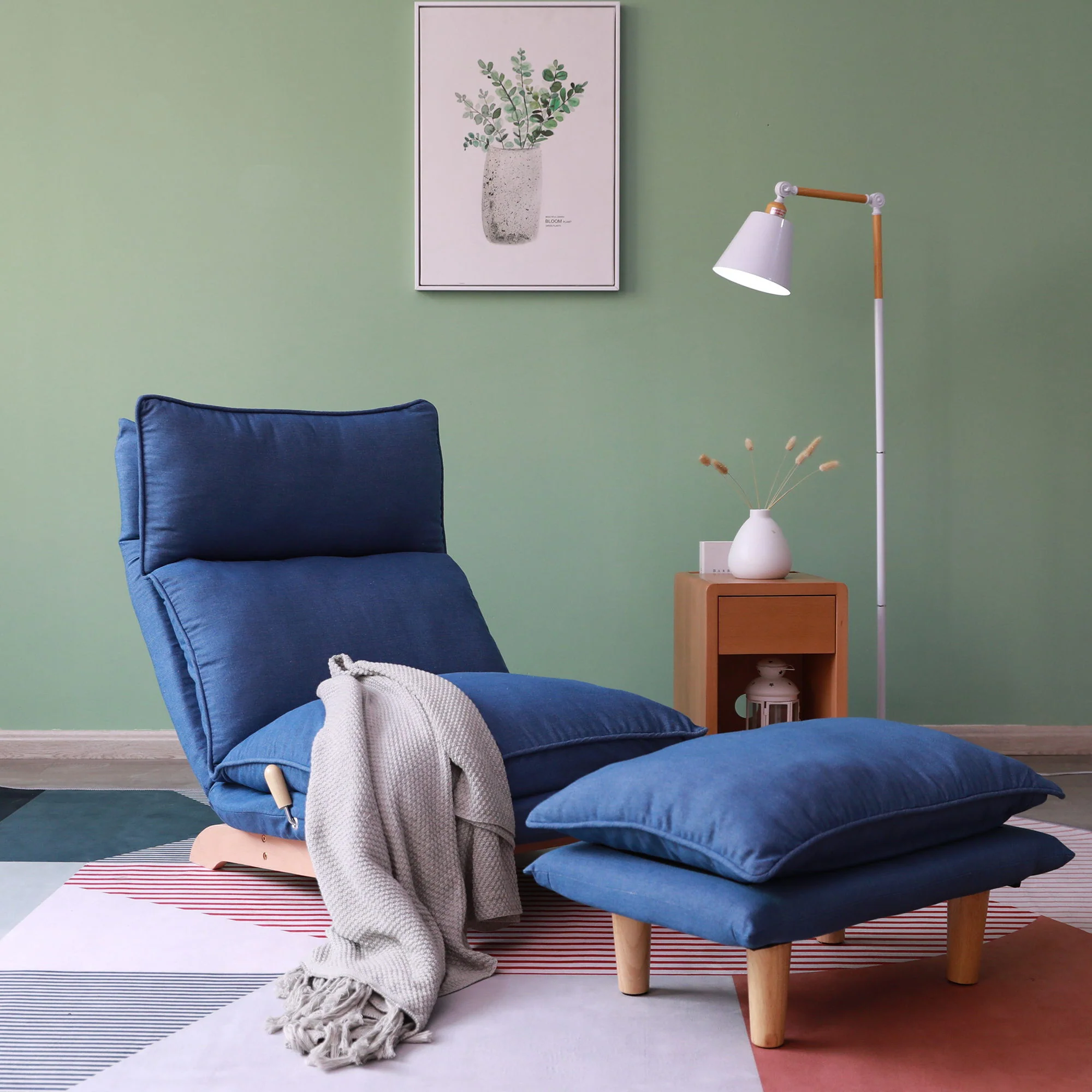 Single Lazy Sofa Chair Leisure Foldable Reclining Chair - Image 7