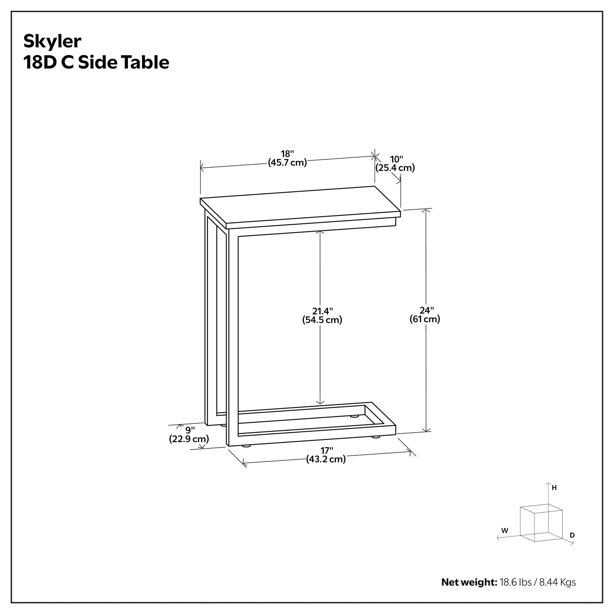 Skyler - Handcrafted C Side Table - Image 8