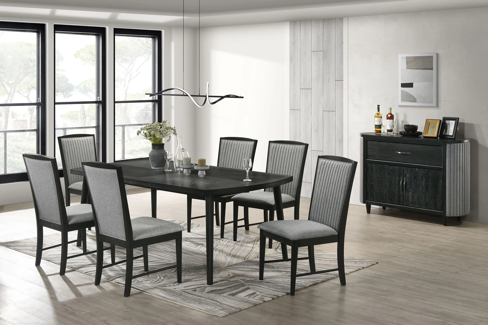 Skyline - Rectangle Dining Table - Onyx - Image 3